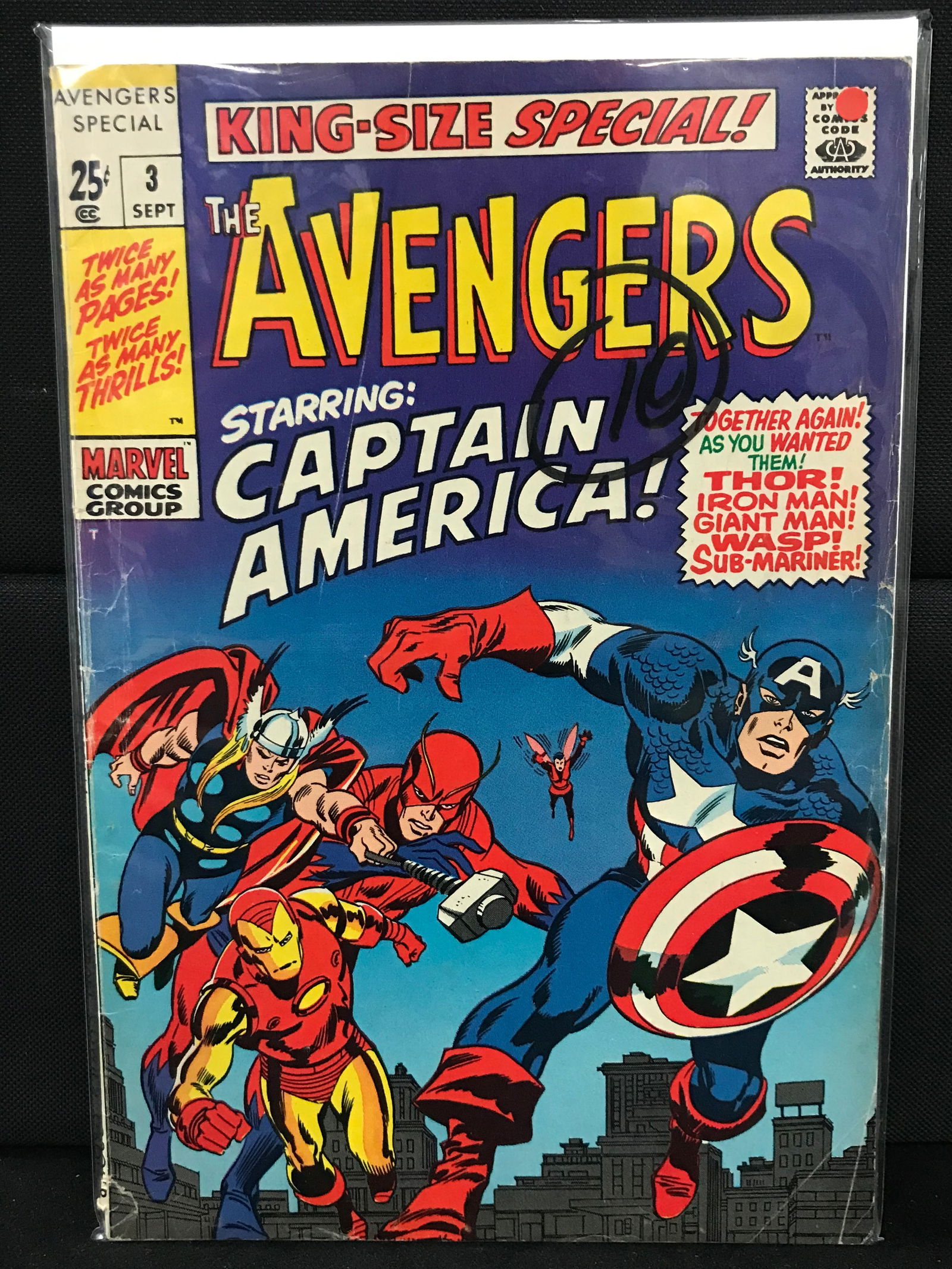 MARVEL COMICS NO.3 THE AVENGERS (KING-SIZE SPECIAL) (1 of 1)