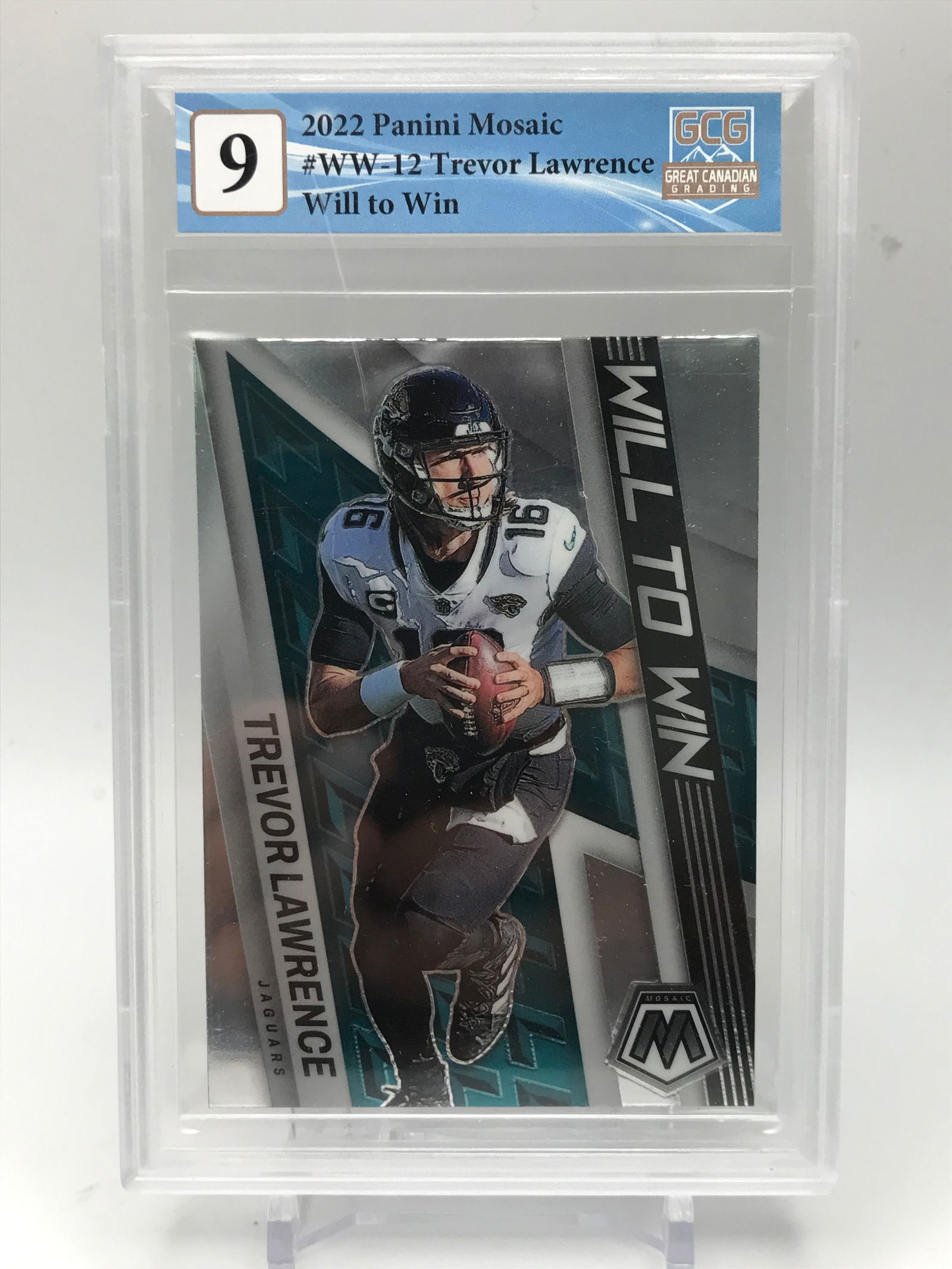 2022 PANINI MOSAIC NO.WW-12 TREVOR LAWRENCE WILL TO WIN GCG GRADED 9: Prices are in Canadian Dollars