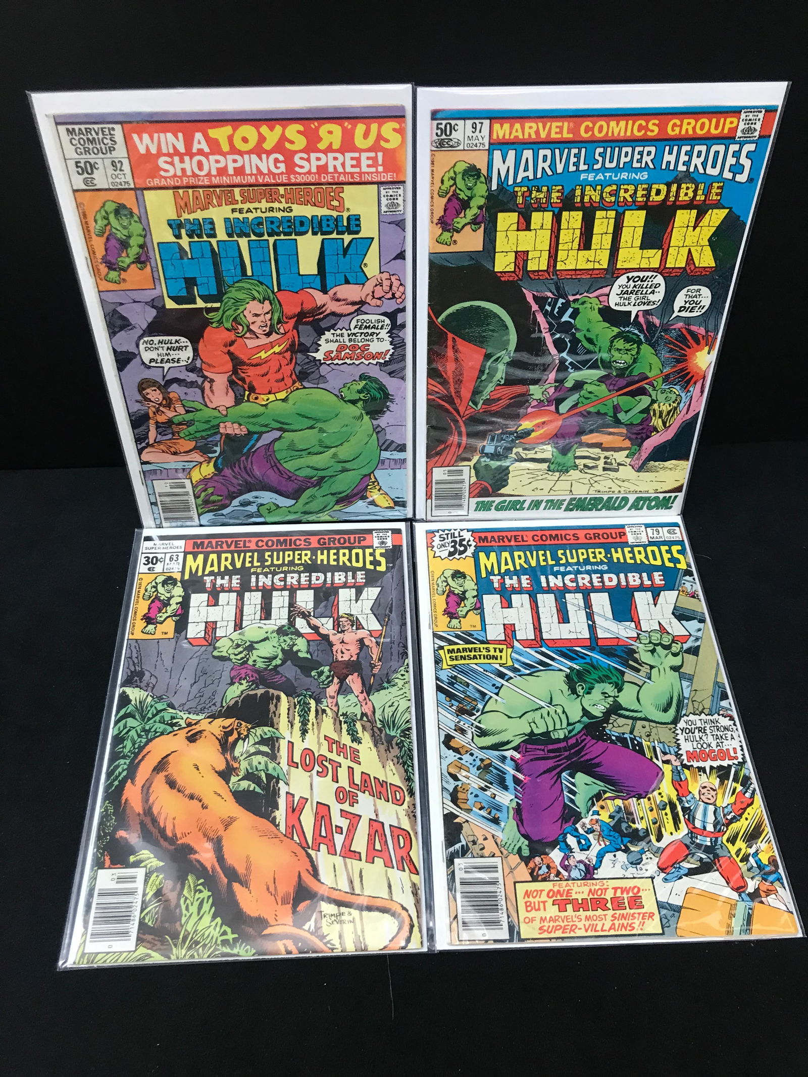 MARVEL COMICS THE INCREDIBLE HULK COMIC BOOK LOT (1 of 1)