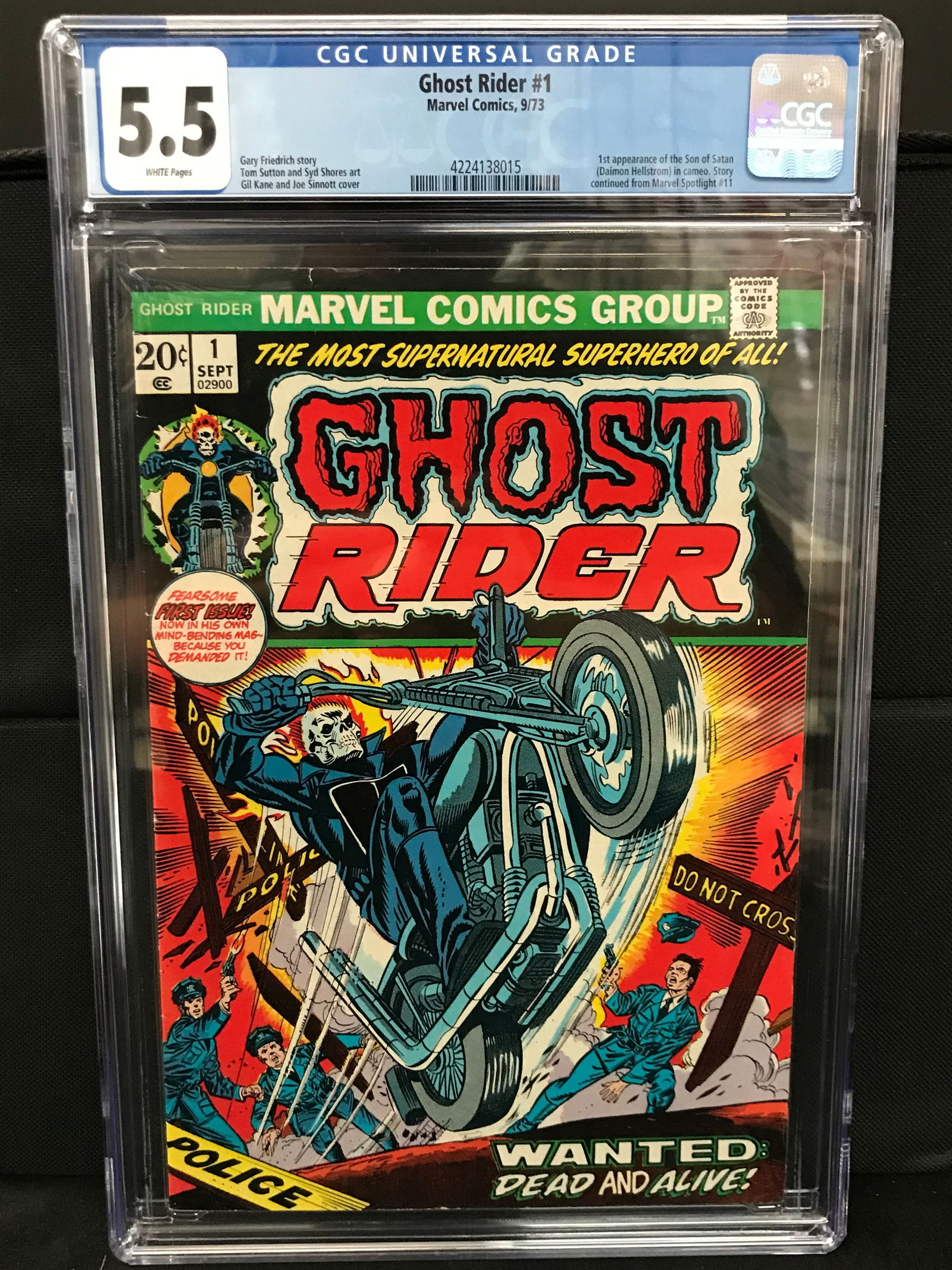 MARVEL COMICS NO.1 GHOST RIDER CGC GRADED 5.5 (1 of 1)