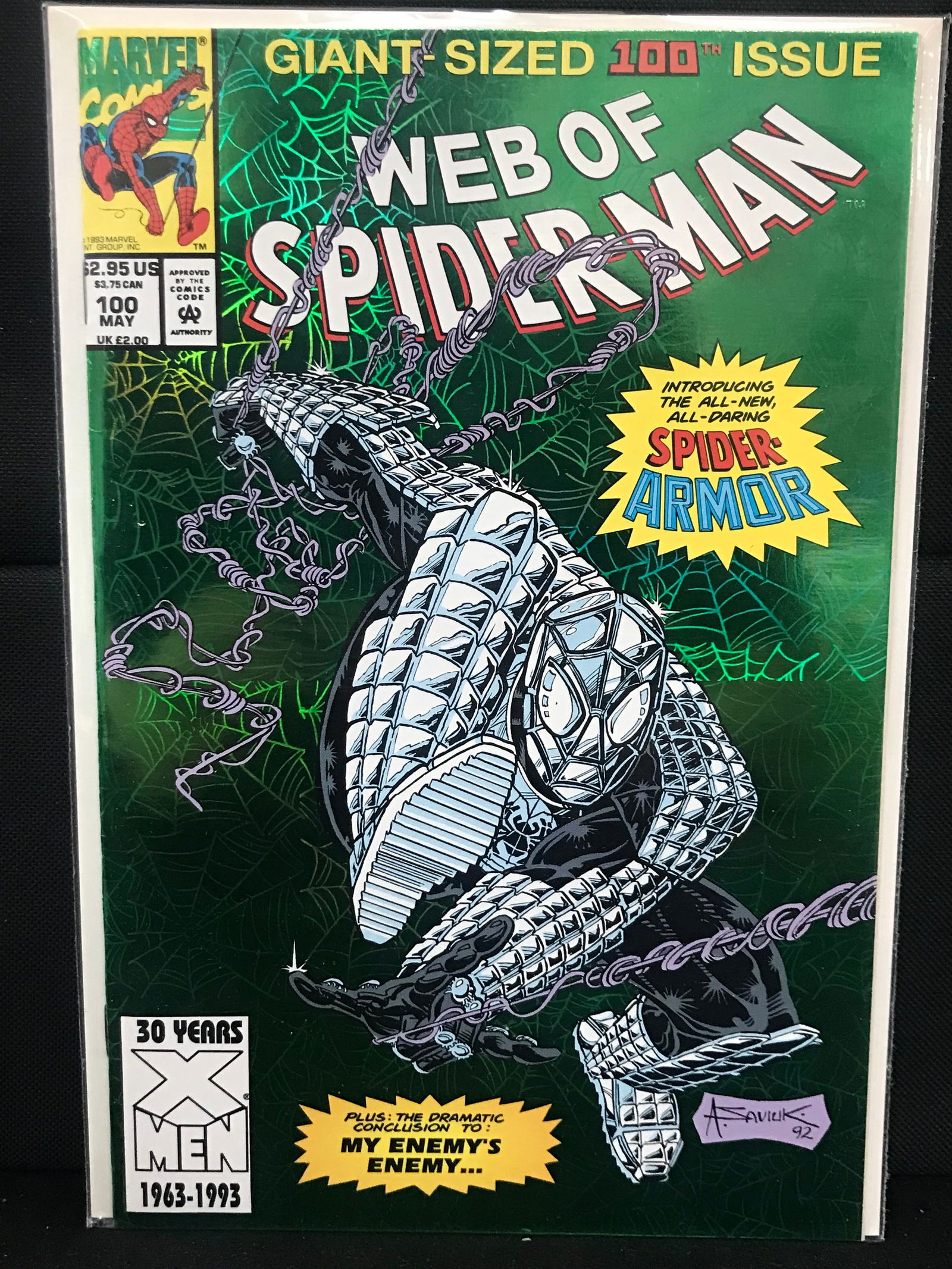MARVEL COMICS NO.100 WEB OF SPIDERMAN (GIANT-SIZED 100TH ISSUE) (1 of 1)