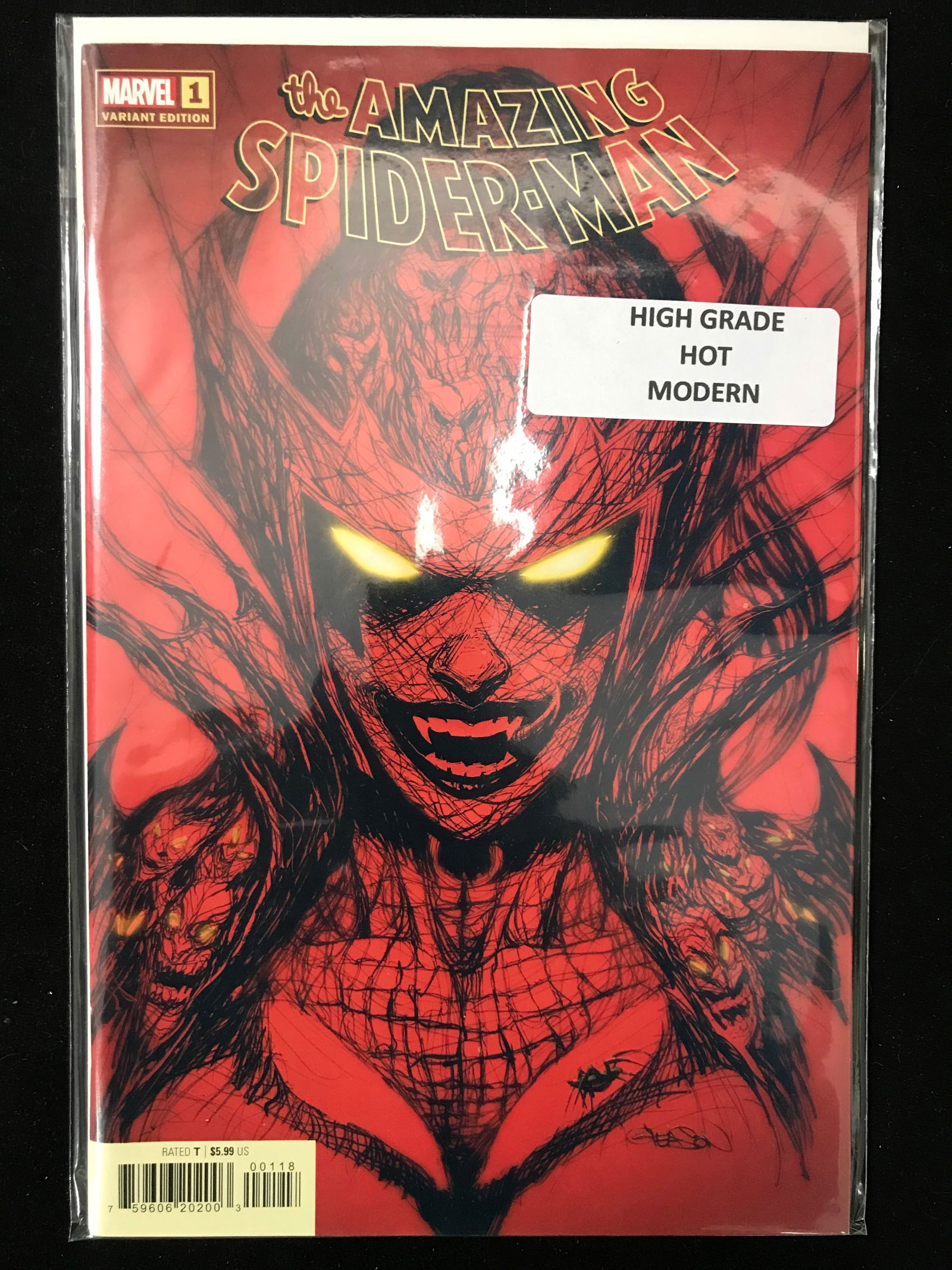 MARVEL COMICS NO.1 THE AMAZING SPIDERMAN (HOT MODERN) (1 of 1)