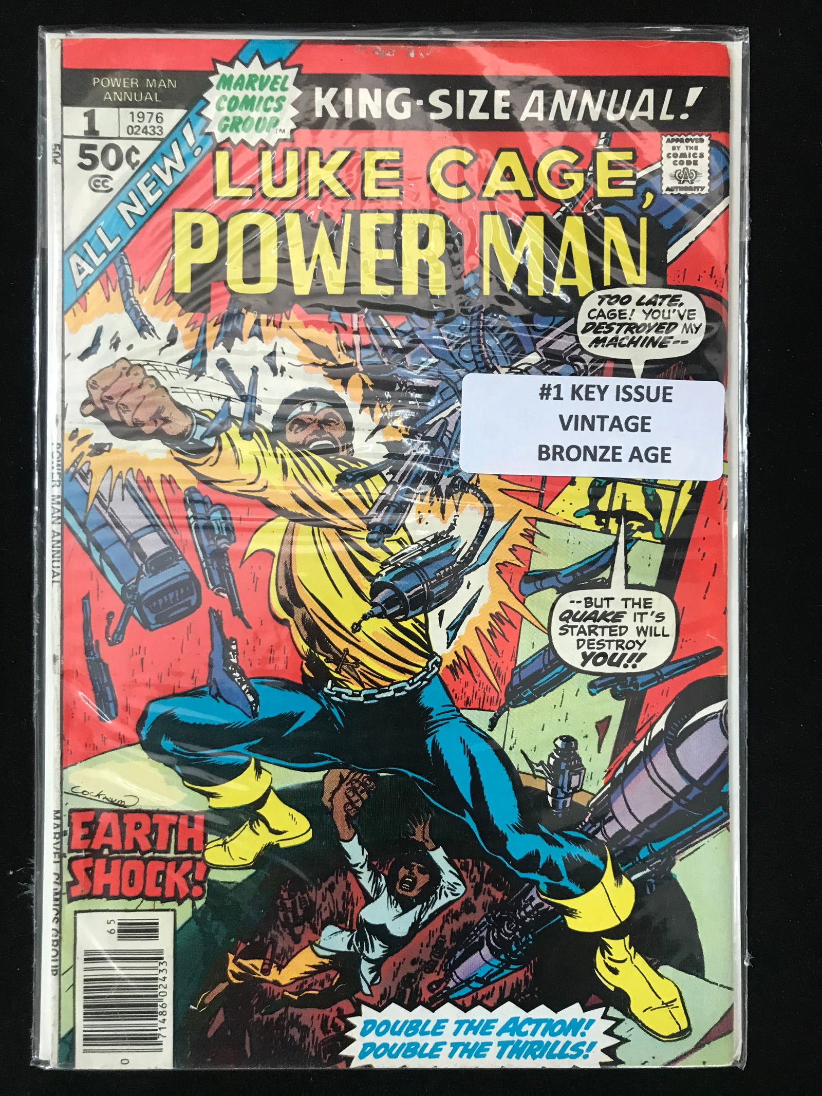 MARVEL COMICS NO.1 LUKE CAGE POWER MAN (VINTAGE BRONZE AGE) (1 of 1)