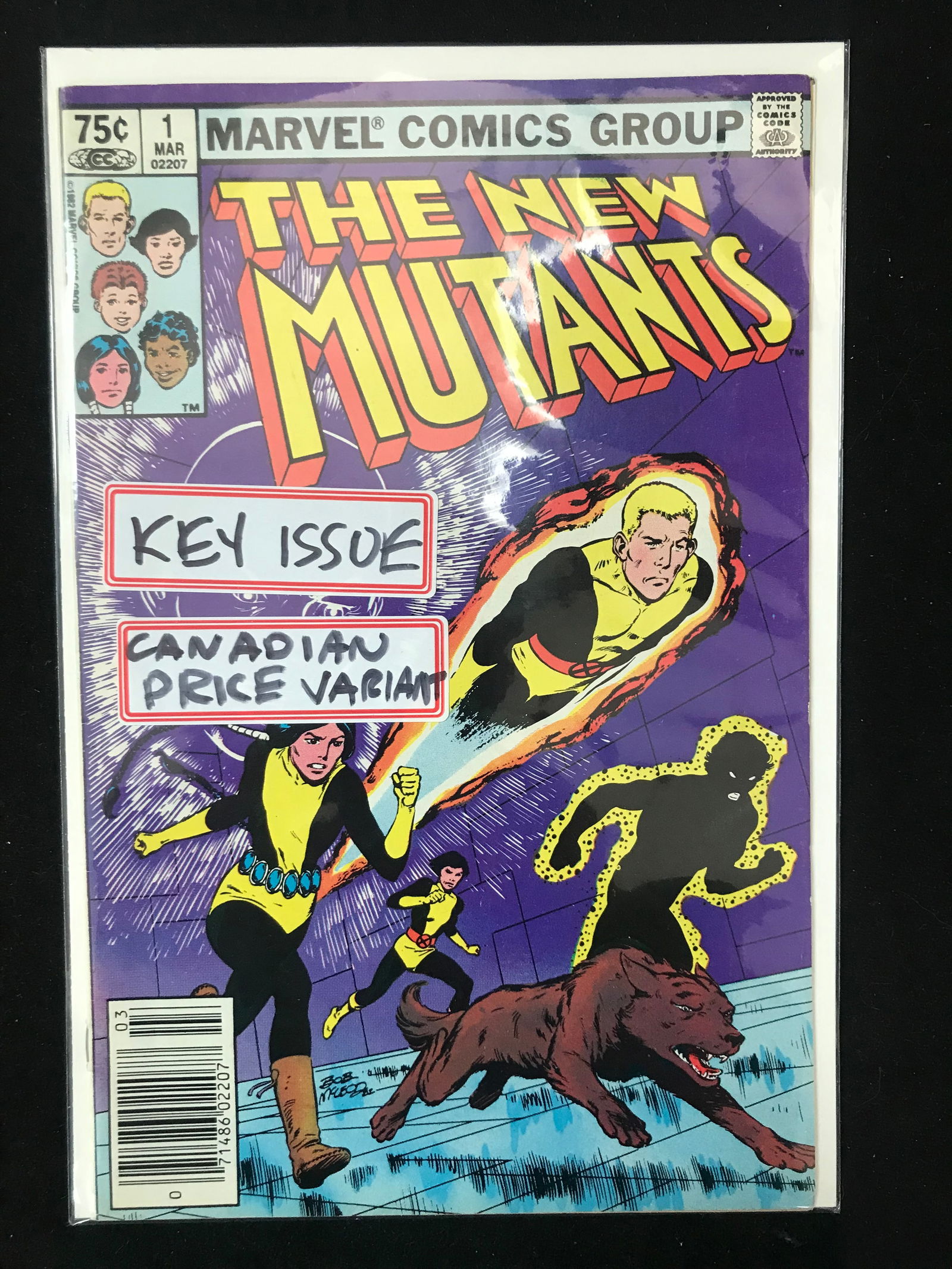 MARVEL COMICS NO.1 THE NEW MUTANTS (CANADIAN PRICE VARIANT) (1 of 1)