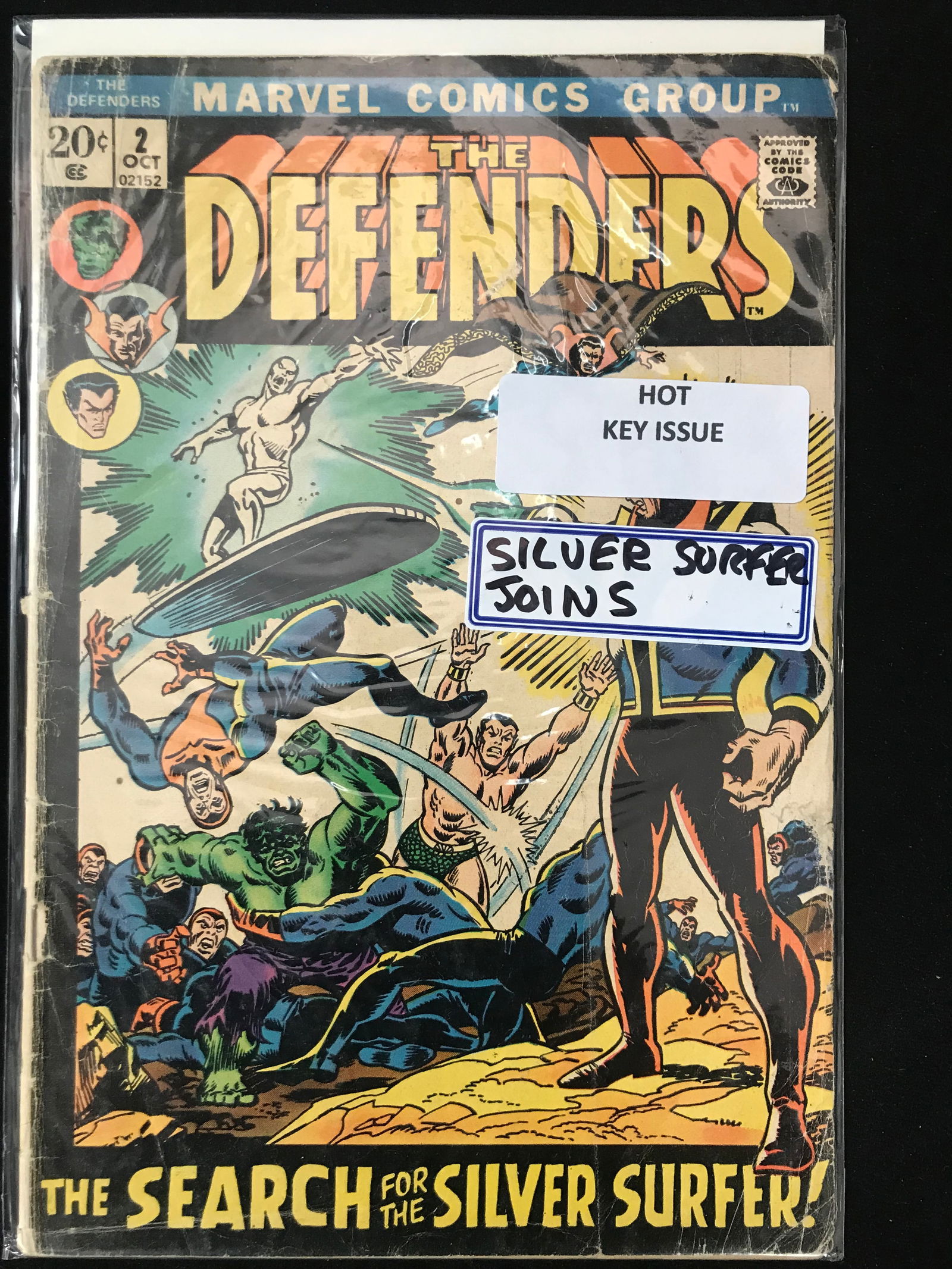 MARVEL COMICS NO.2 THE DEFENDERS (SILVER SURFER JOINS) (1 of 1)