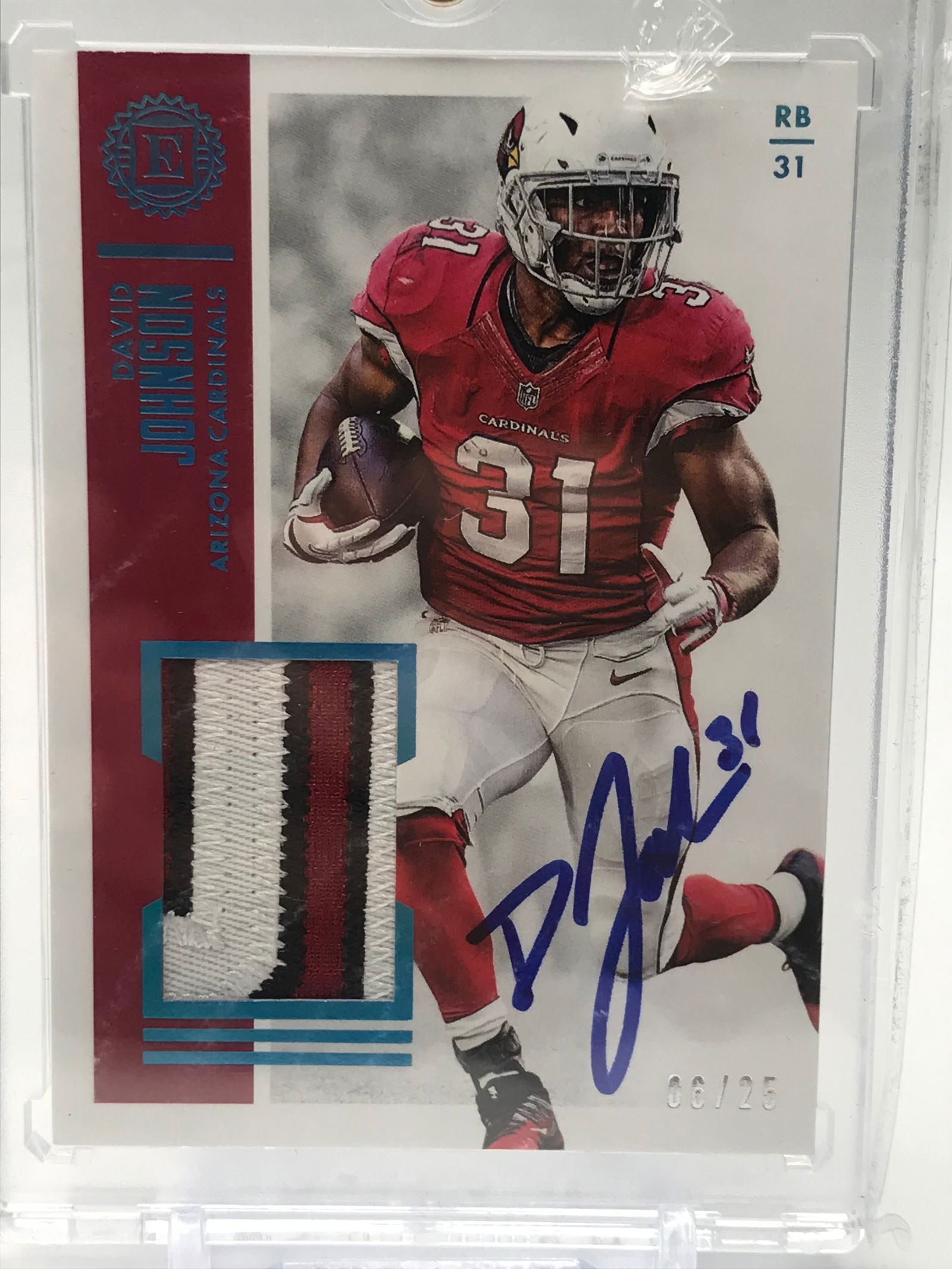 2017 PANINI ENCASED DAVID JOHNSON PATCH AUTO 6/25: Prices are in Canadian dollars