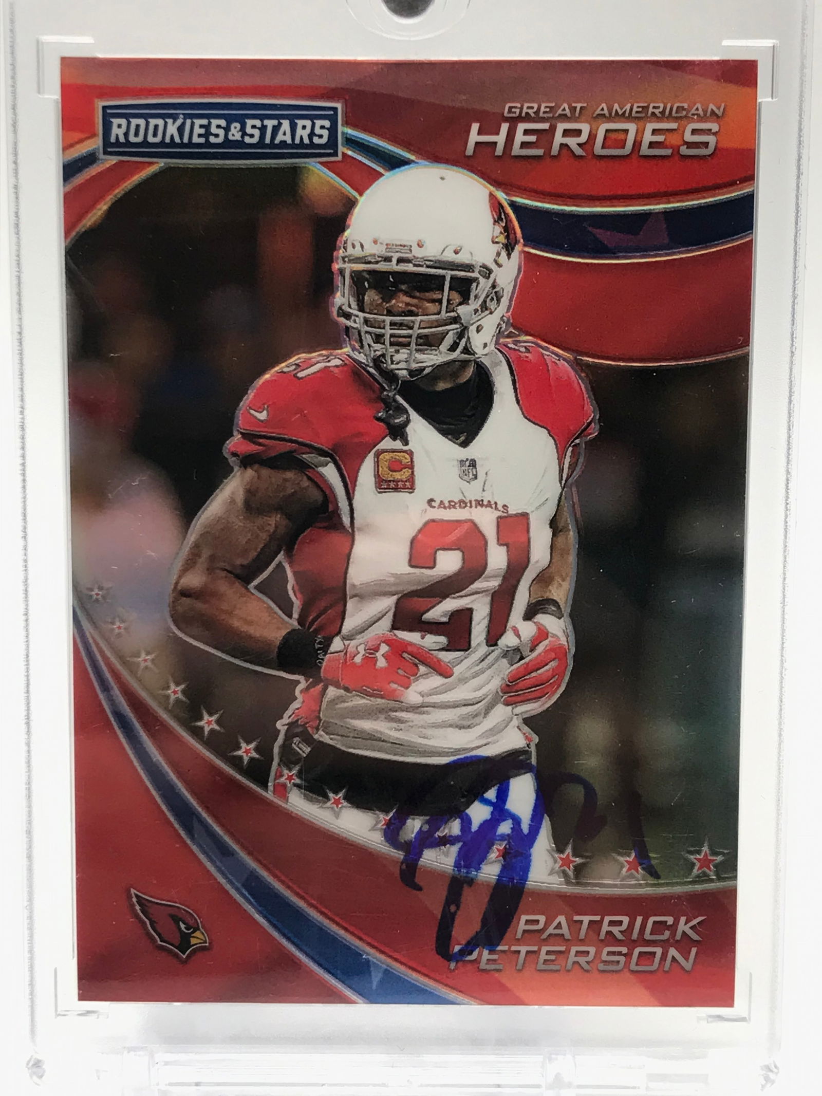 2019 PANINI ROOKIES AND STARS PATRICK PETERSON ROOKIE AUTO 20/75 (1 of 2)