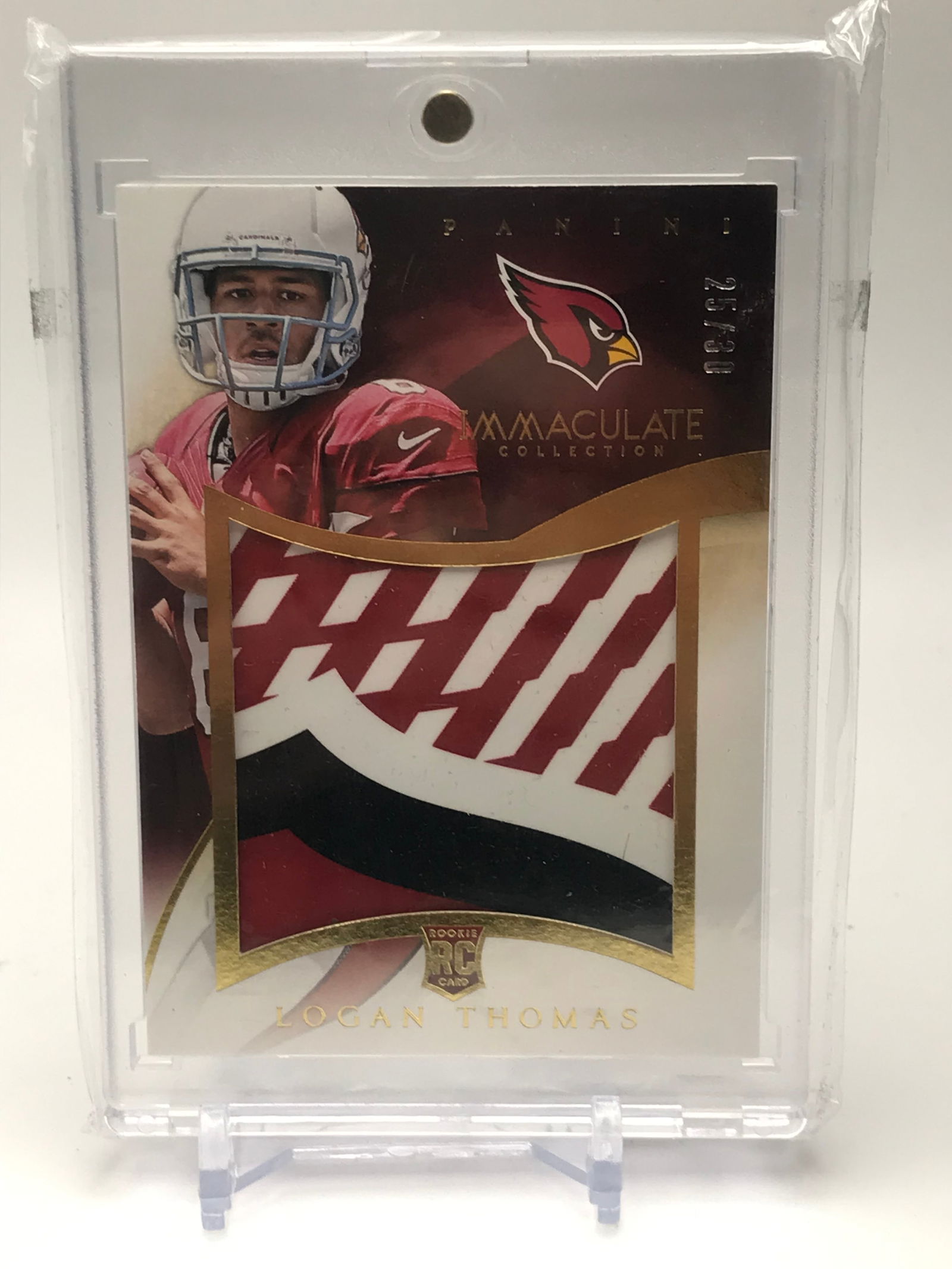 2014 PANINI IMMACULATE LOGAN THOMAS GLOVES 25/30 (1 of 2)