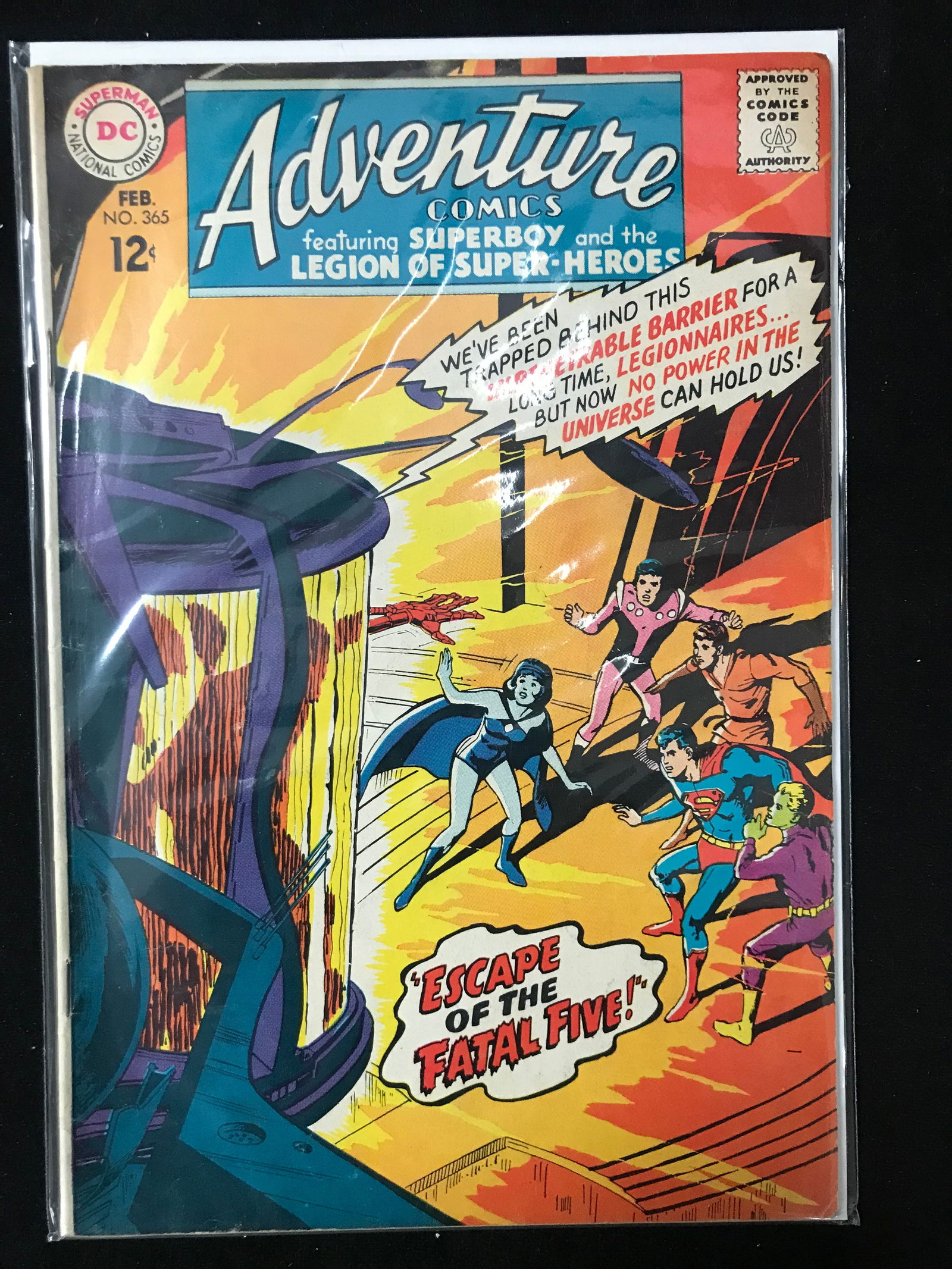 DC COMICSNO.365 ADVENTURE COMICS FEAT SUPERBOY AND THE LEGION OF SUPER-HEROES (1 of 1)