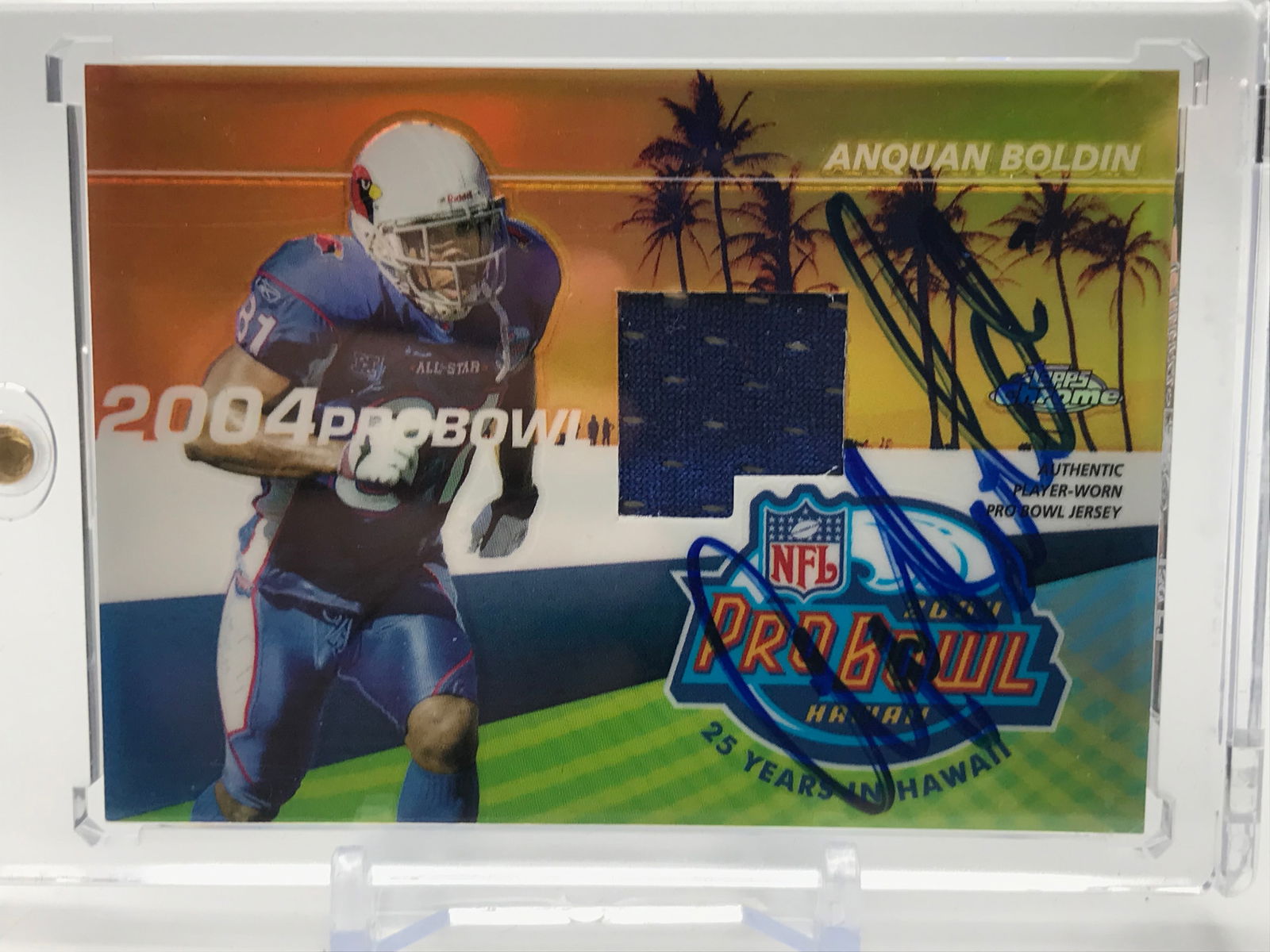 2004 TOPPS NO.PBP-AB ANQUAN BOLDIN PATCH AUTO (1 of 2)