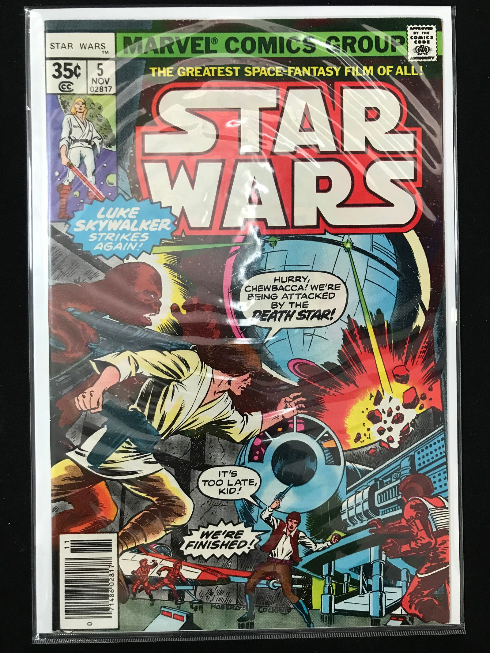 MARVEL COMICS NO.5 STAR WARS (1 of 1)