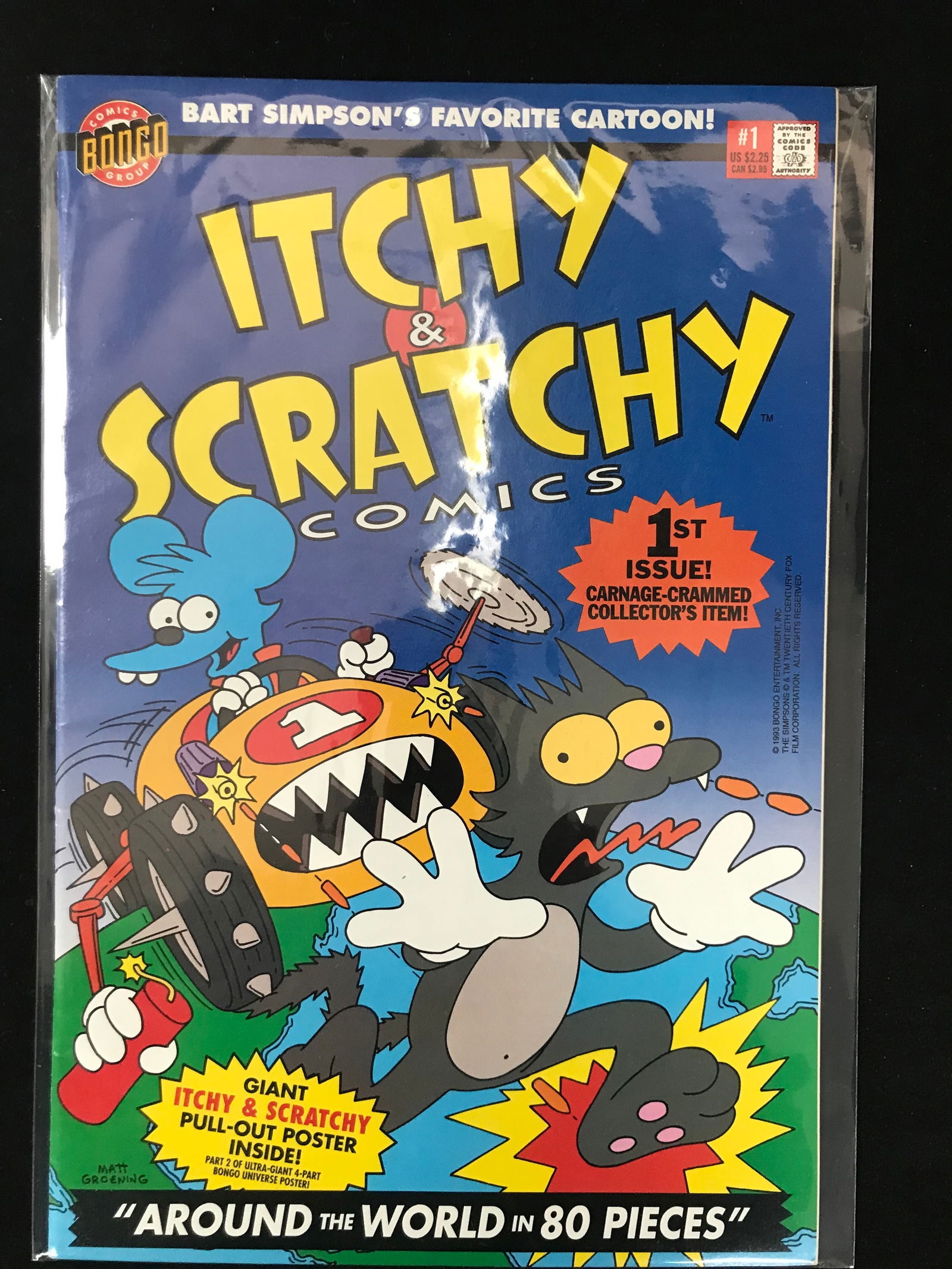 BONGO COMICS NO.1 ITCHY AND SCRATCHY (1 of 1)