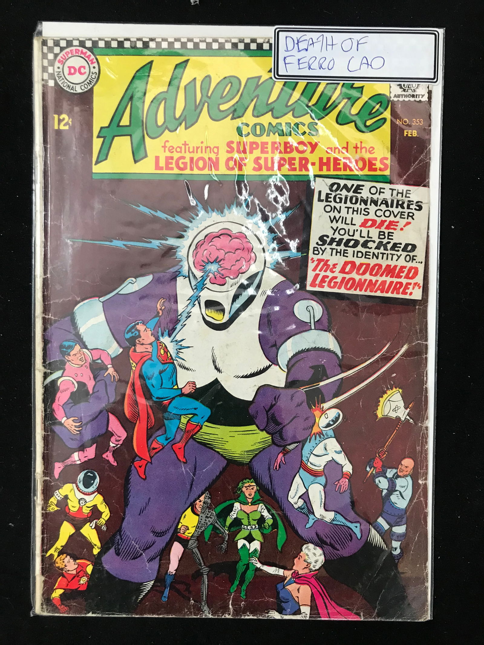 DC COMICS NO.353 ADVENTURE COMICS FEAT SUPERBOY AND THE LEGION OF SUPER-HEROES (1 of 1)