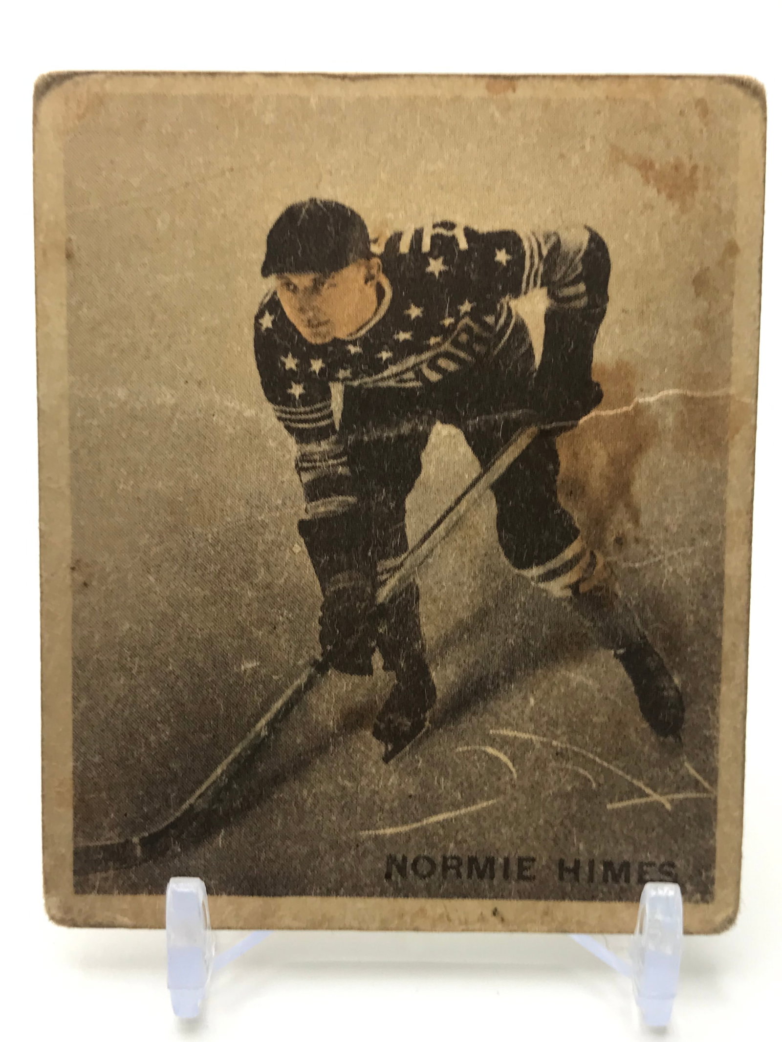 1933-34 V537 WORLD WIDE GUM ICE KINGS NO.44 NORMIE HIMES: Prices are in Canadian dollars