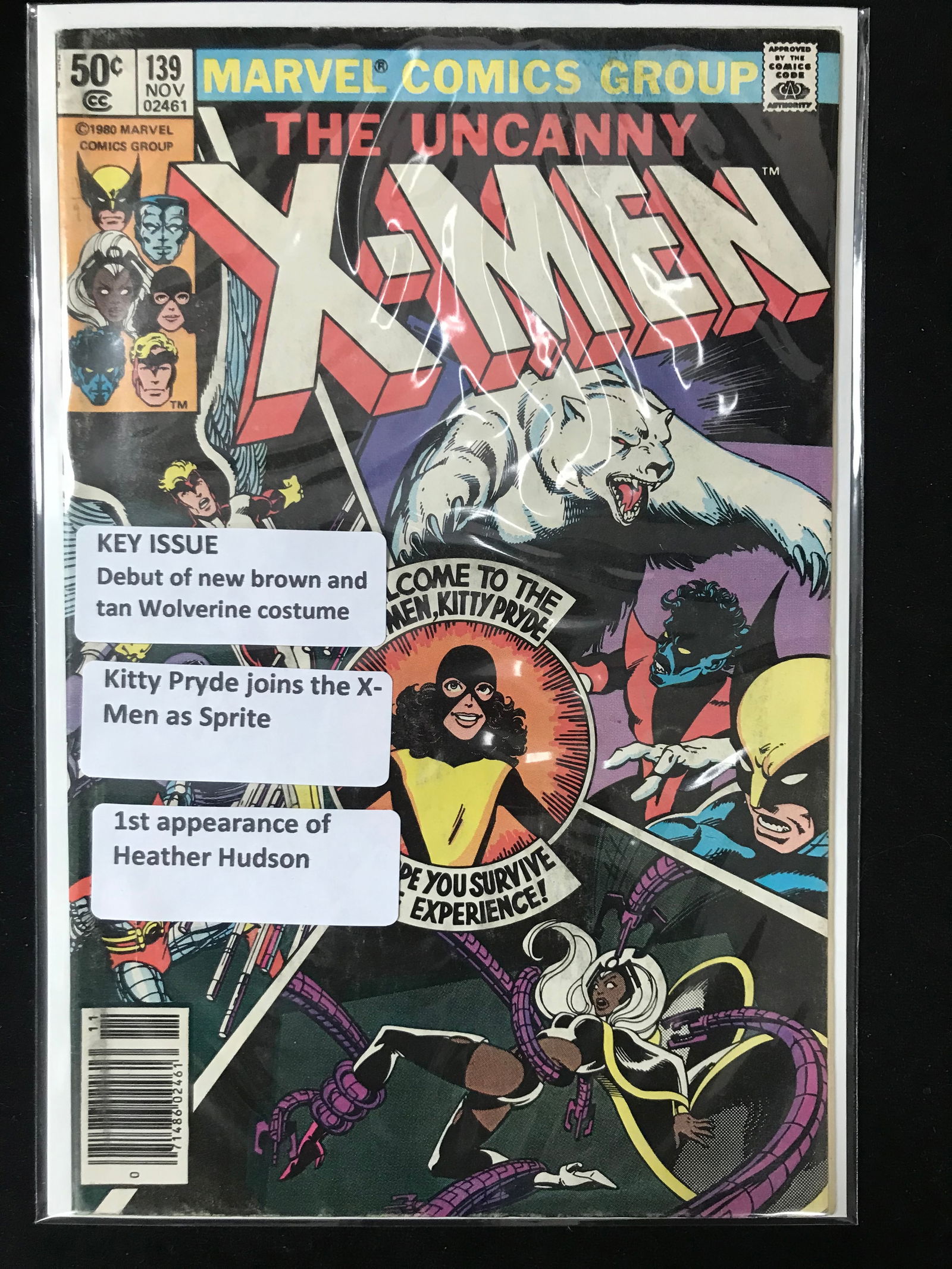 MARVEL COMICS NO.139 THE UNCANNY X-MEN (1ST APP HEATHER HUDSON) (1 of 1)