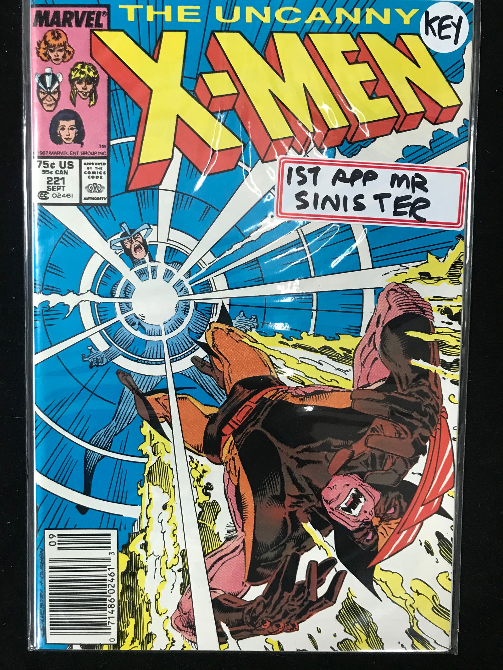MARVEL COMICS NO,221 THE UNCANNY X-MEN (1ST APP OF MR. SINISTER) (1 of 1)