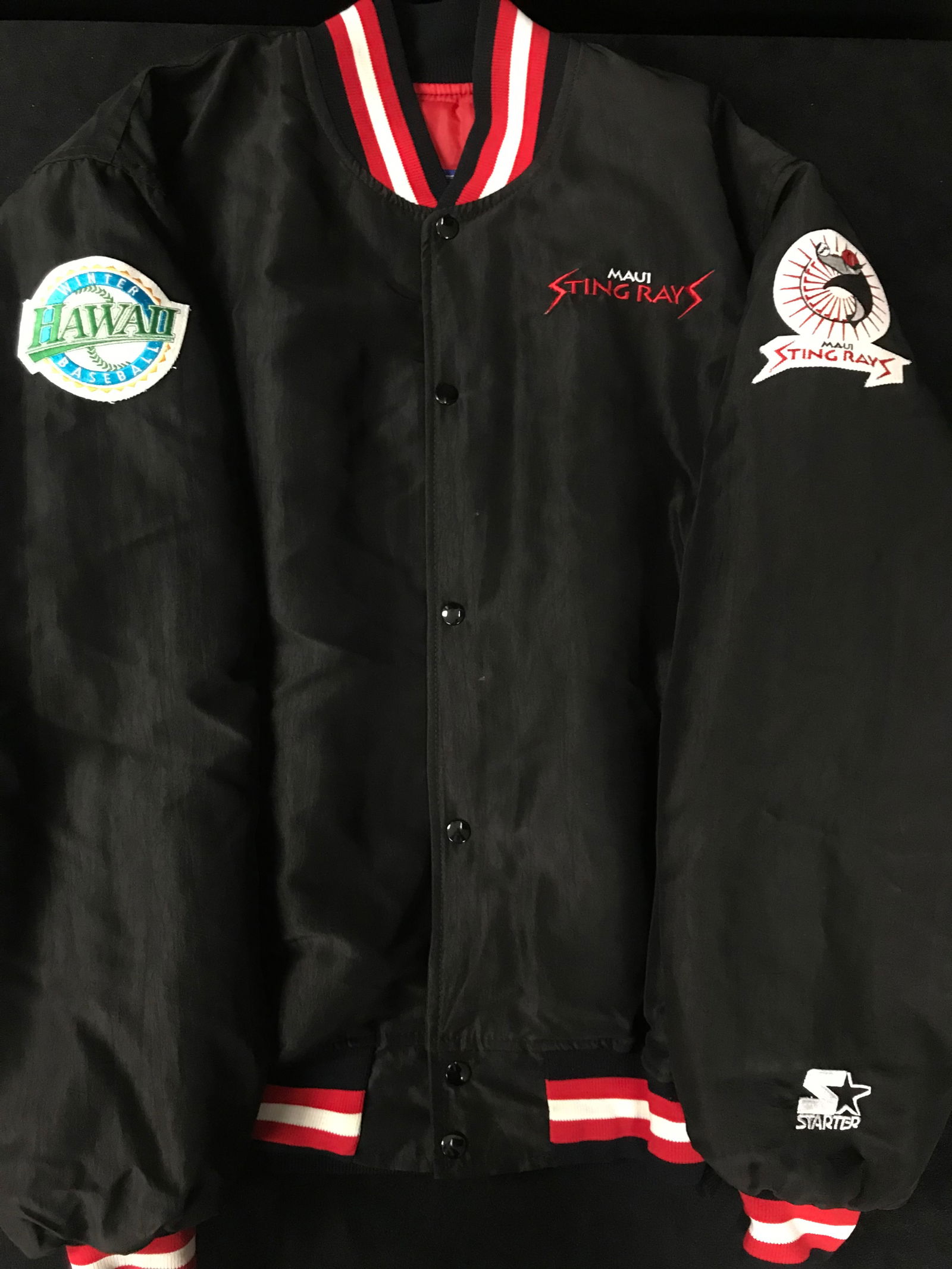 VINTAGE MAUI STINGRAYS STARTER BASEBALL JACKET (1 of 2)