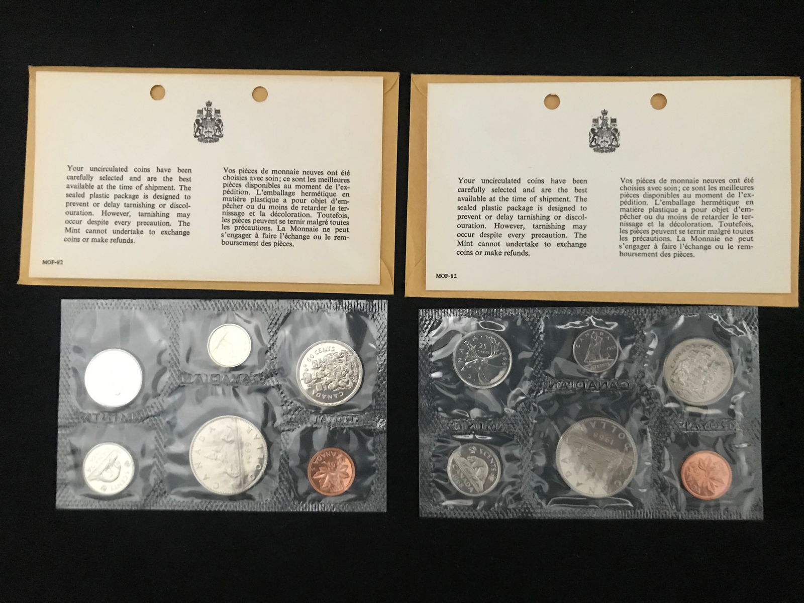 1969 UNCIRCULATED CANADIAN COIN SETS (1 of 1)