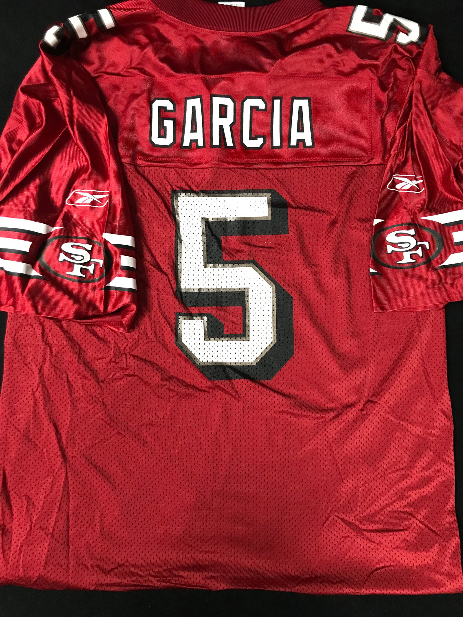 ANDY GARCIA SAN FRANCISCO 49ERS REEBOK JERSEY: Prices are in Canadian dollars