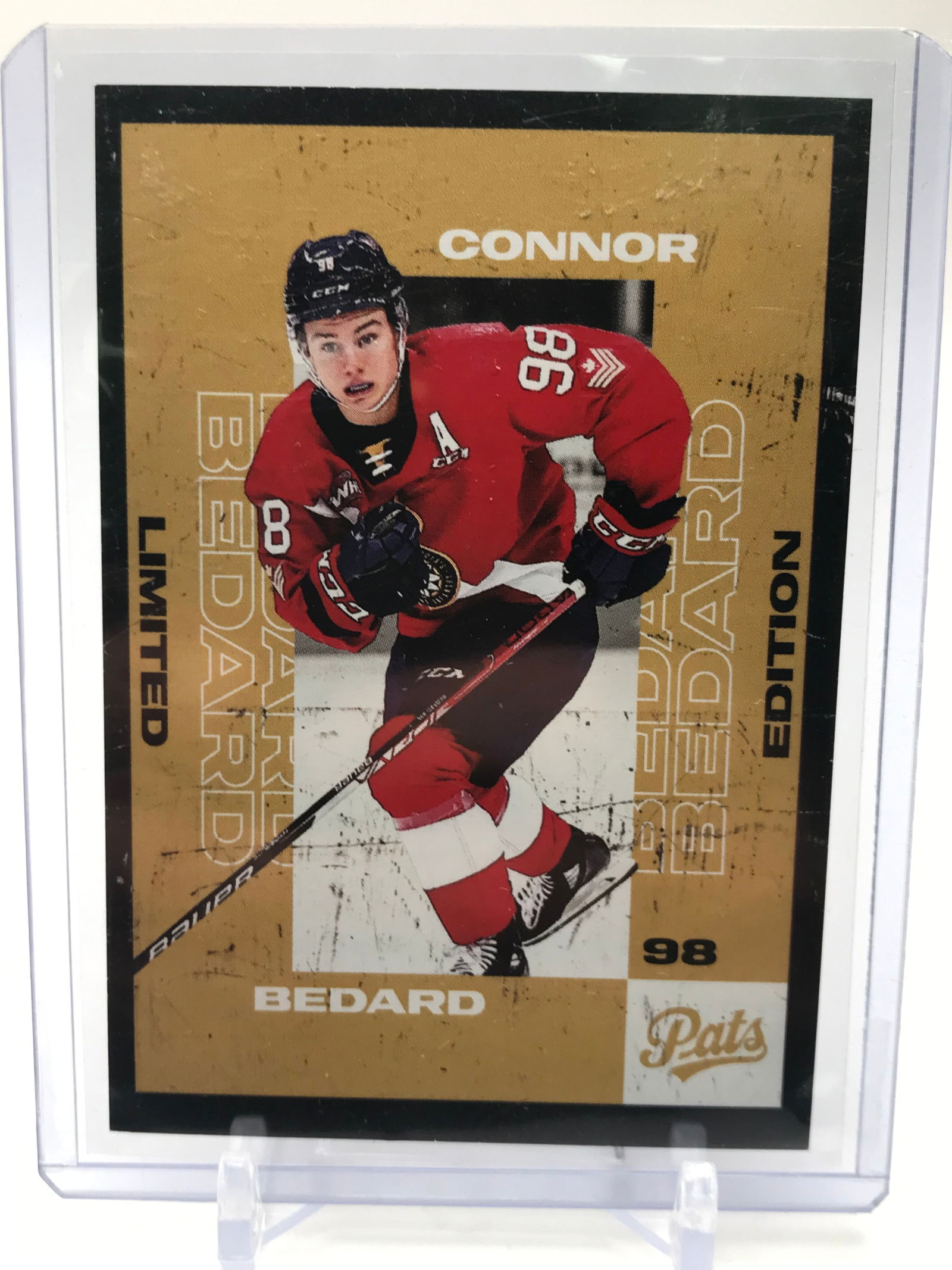 2020-21 WHL PATS CONNOR BEDARD LIMITED EDITION ROOKIE CARD (1 of 2)