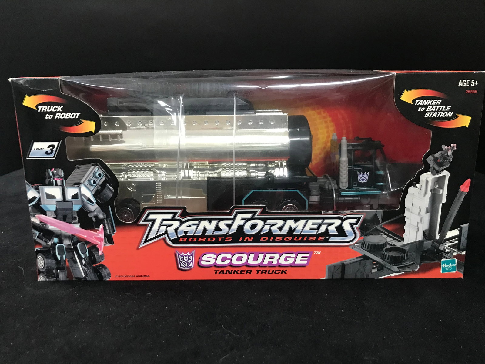 Transformers Robots in Disguise Super Class Scourge Tanker Truck Hasbro 2001 (1 of 2)