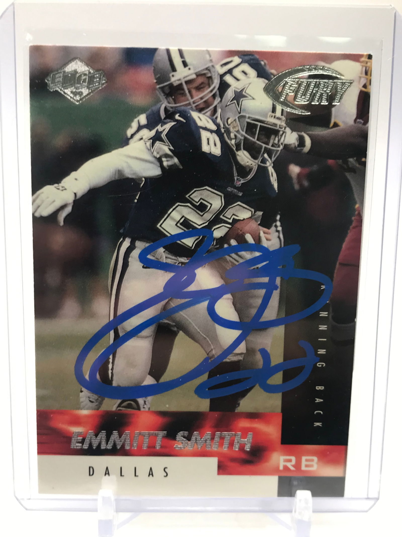 EMMITT SMITH SIGNED TRADING CARD (PRO CERT COA) (1 of 2)