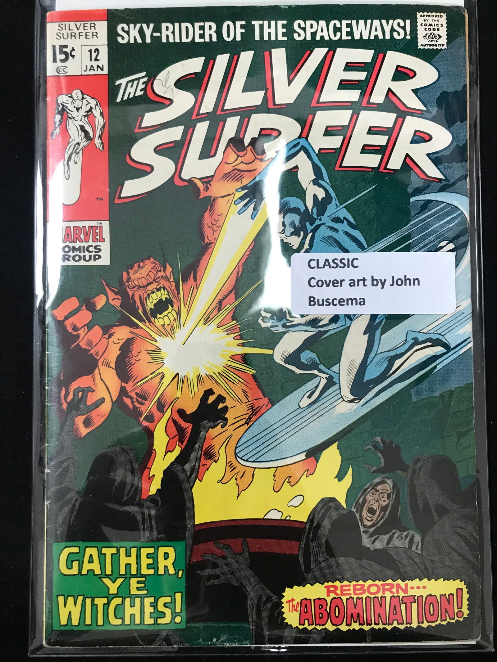 MARVEL COMICS NO.12 THE SILVER SURFER (COVER ART BY JPHN BUSCEMA) (1 of 1)
