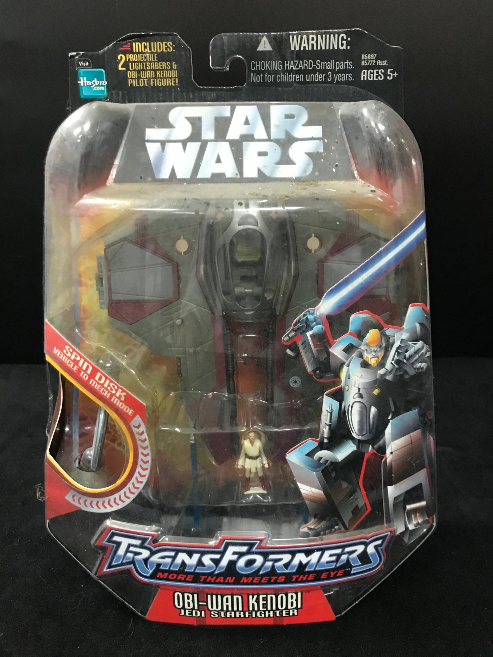 2005 HASBRO Star Wars Transformers Obi-Wan Kenobi Jedi Starfighter: Prices are in Canadian dollars