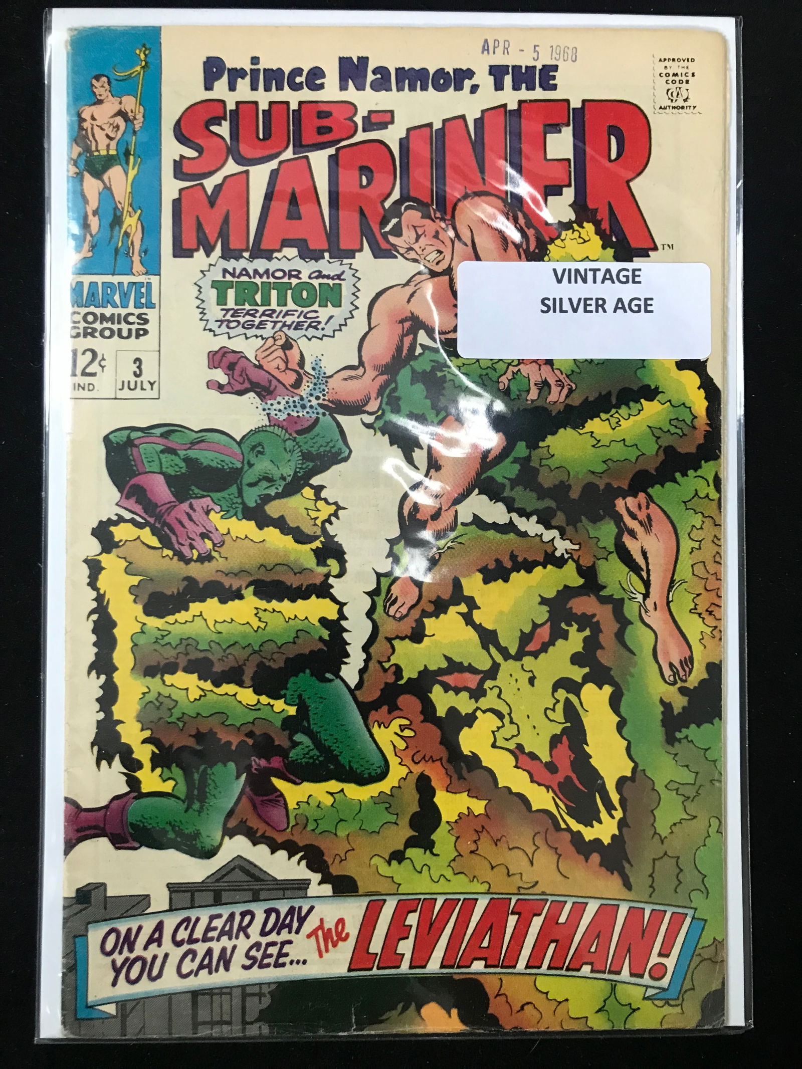 MARVEL COMICS NO.3 SUB-MARINER (VINTAGE SILVER AGE) (1 of 1)