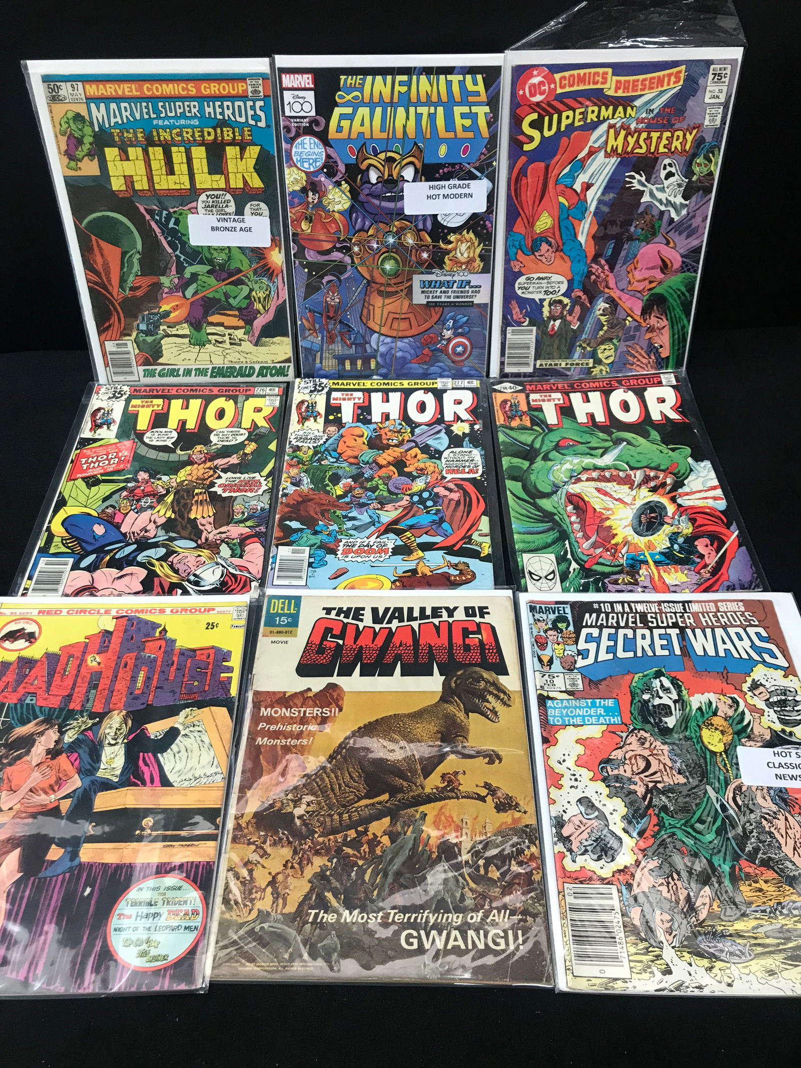 BRONZE AGE MARVEL COMIC BOOK LOT (1 of 1)