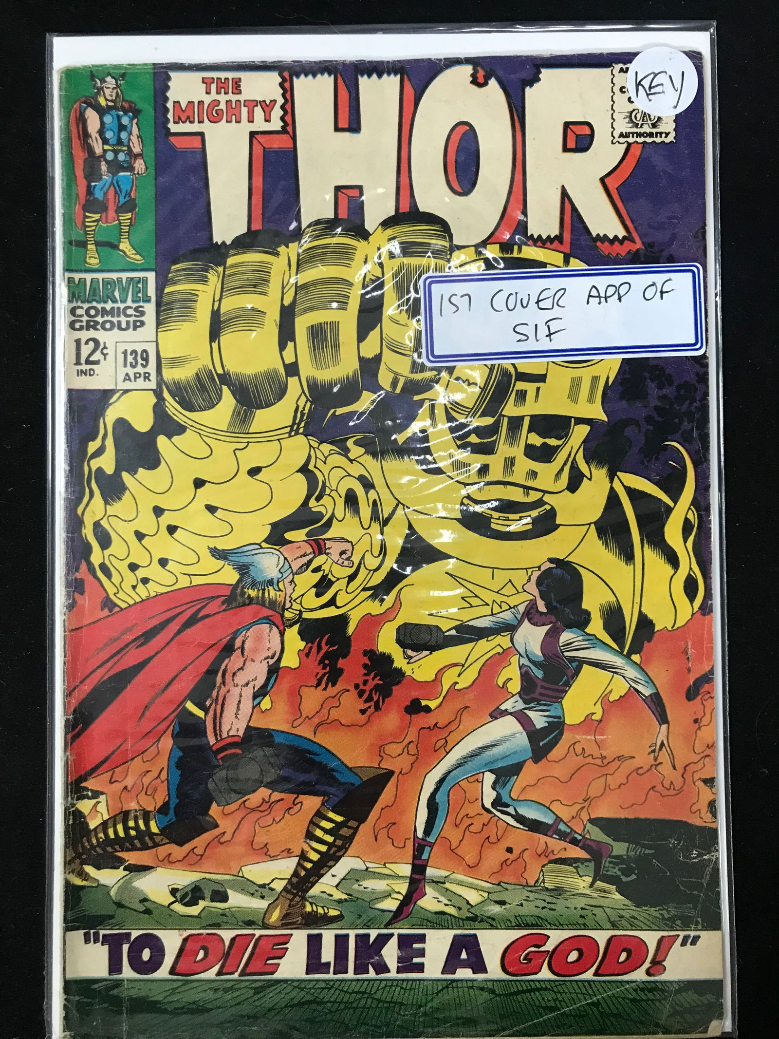 MARVEL COMICS NO.139 THE MIGHTY THOR (1ST COVER APP OF SIF) (1 of 1)