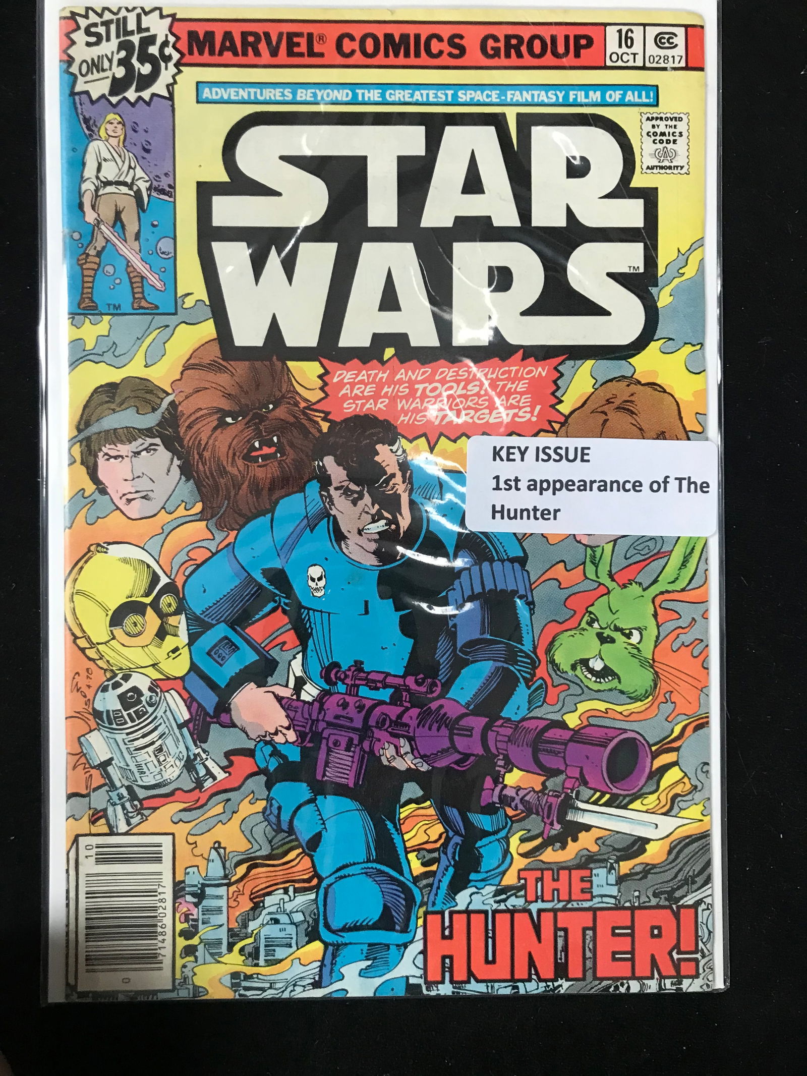 MARVEL COMICS NO.16 STAR WARS (1ST APP THE HUNTER) (1 of 1)
