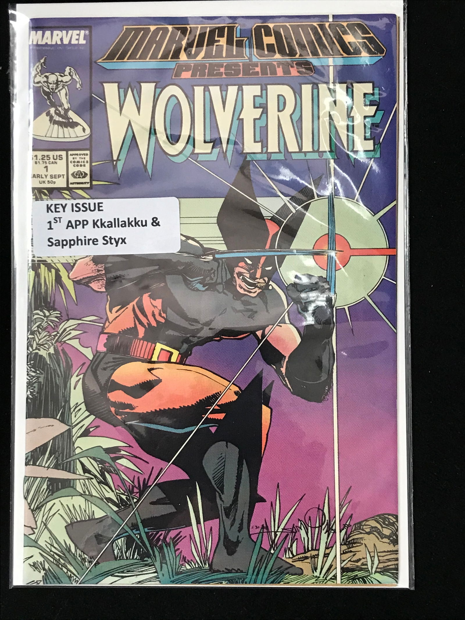 MARVEL COMICS NO.1 WOLVERINE (1ST APP KKALLAKKUAND SAPPHIRE STYX) (1 of 1)