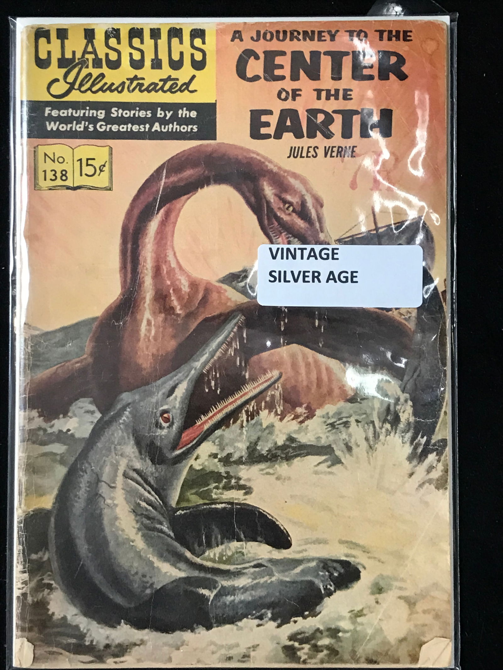 CLASSICS ILLUSTRATED NO.138 A JOURNEY TO THE CENTER OF THE EARTH (VINTAGE SILVER AGE) (1 of 1)