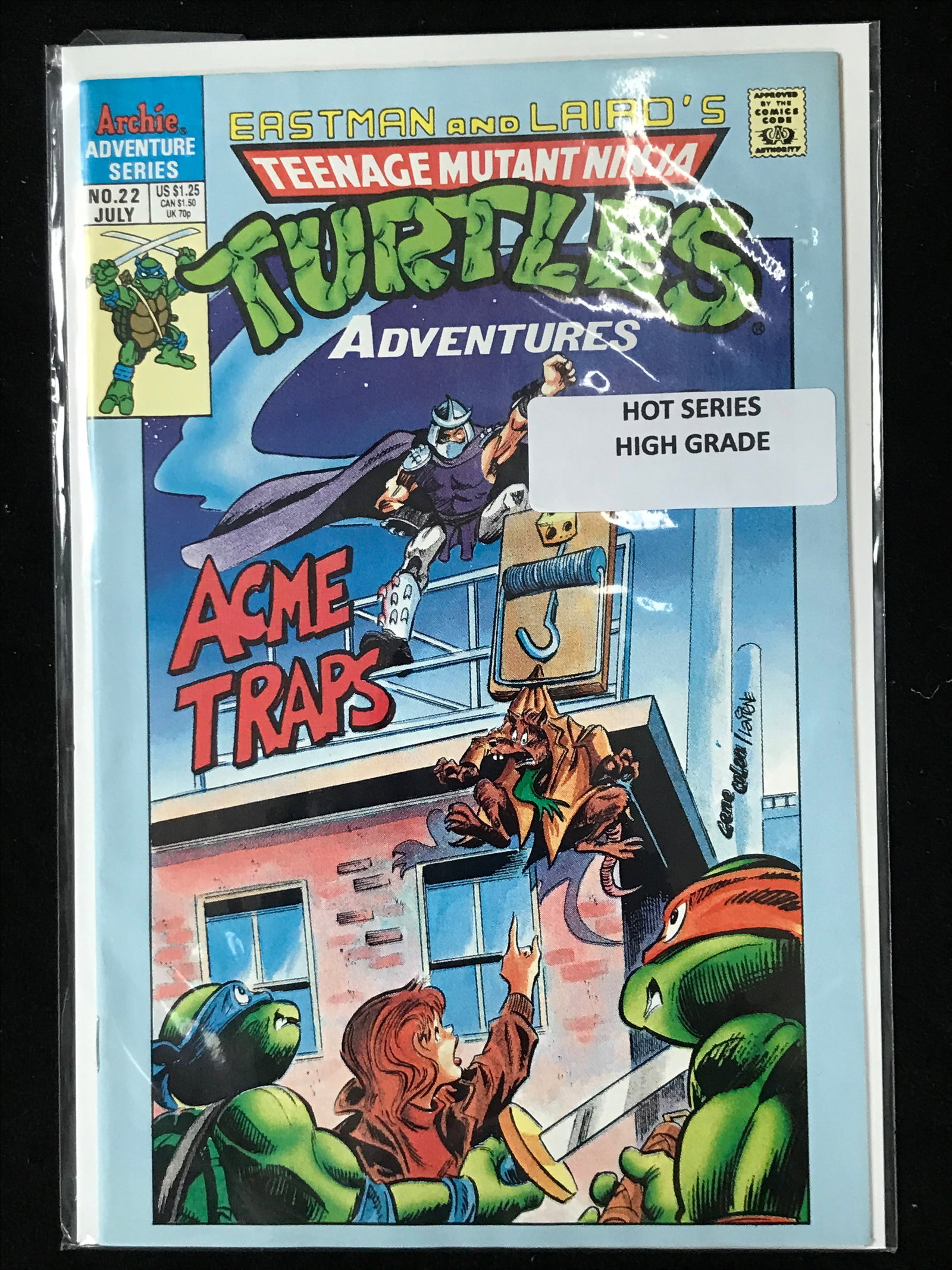 ARCHIE COMICS NO.22 EASTMAN AND LAIRD`S TEENAGE MUTANT NINJA TURTLES: Prices are in Canadian dollars