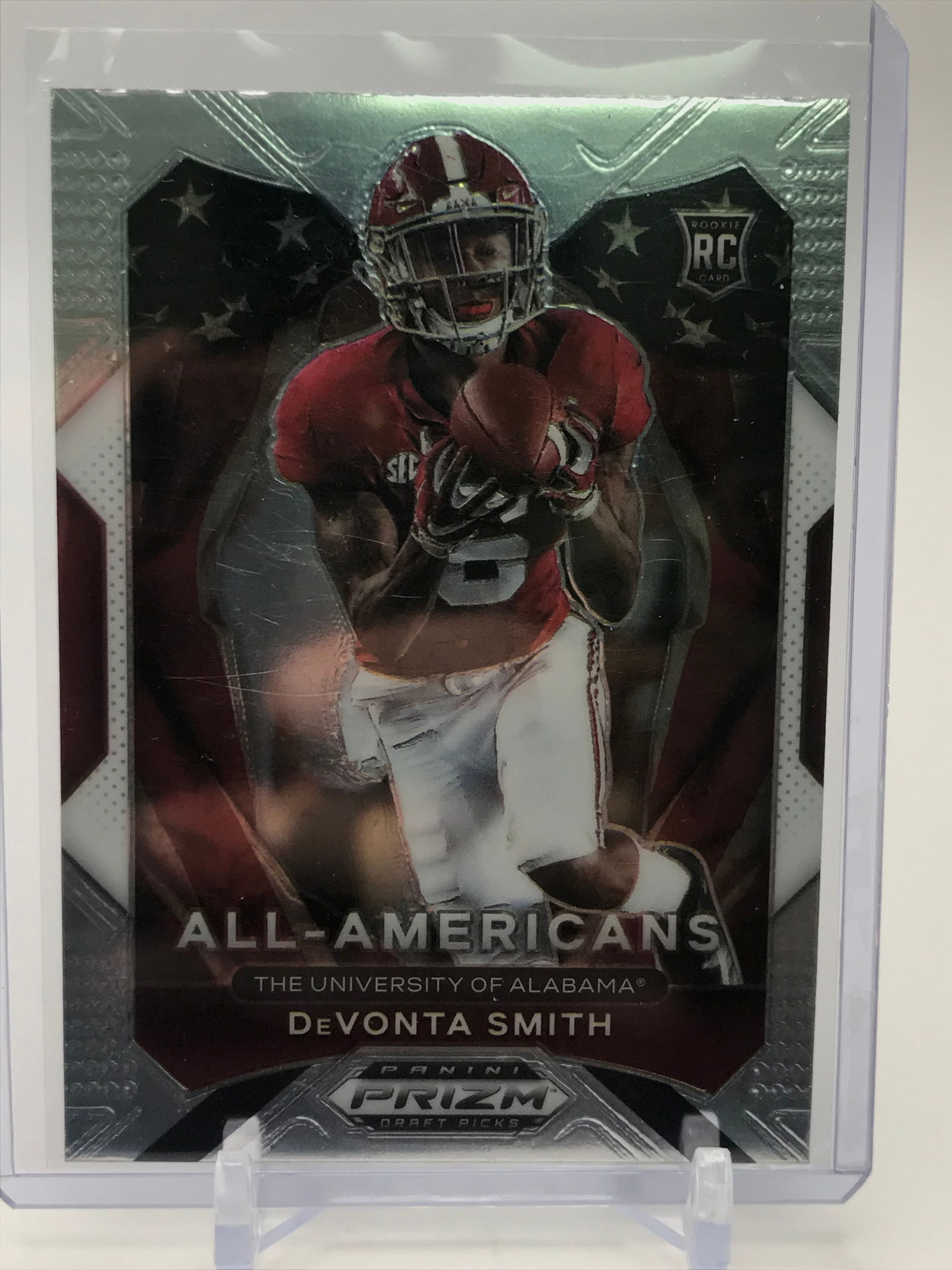 2021 PANINI PRIZM DRAFT PICKS NO.186 DEVONTA SMITH ROOKIE CARD (1 of 2)