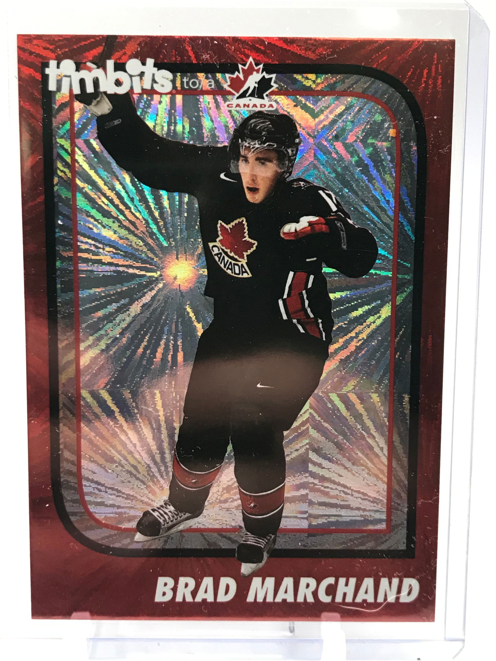 2021 UPPER DECK TIM HORTONS BRAD MARCHAND TIM BITS HOCKEY CARD (1 of 2)