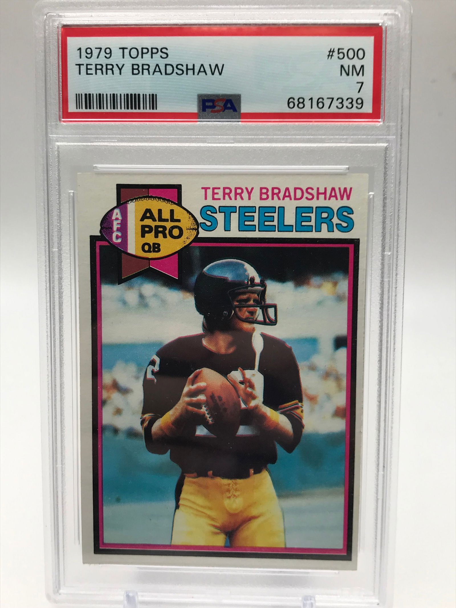 1979 TOPPS NO.500 TERRY BRADSHAW PSA GRADED 7 (1 of 1)