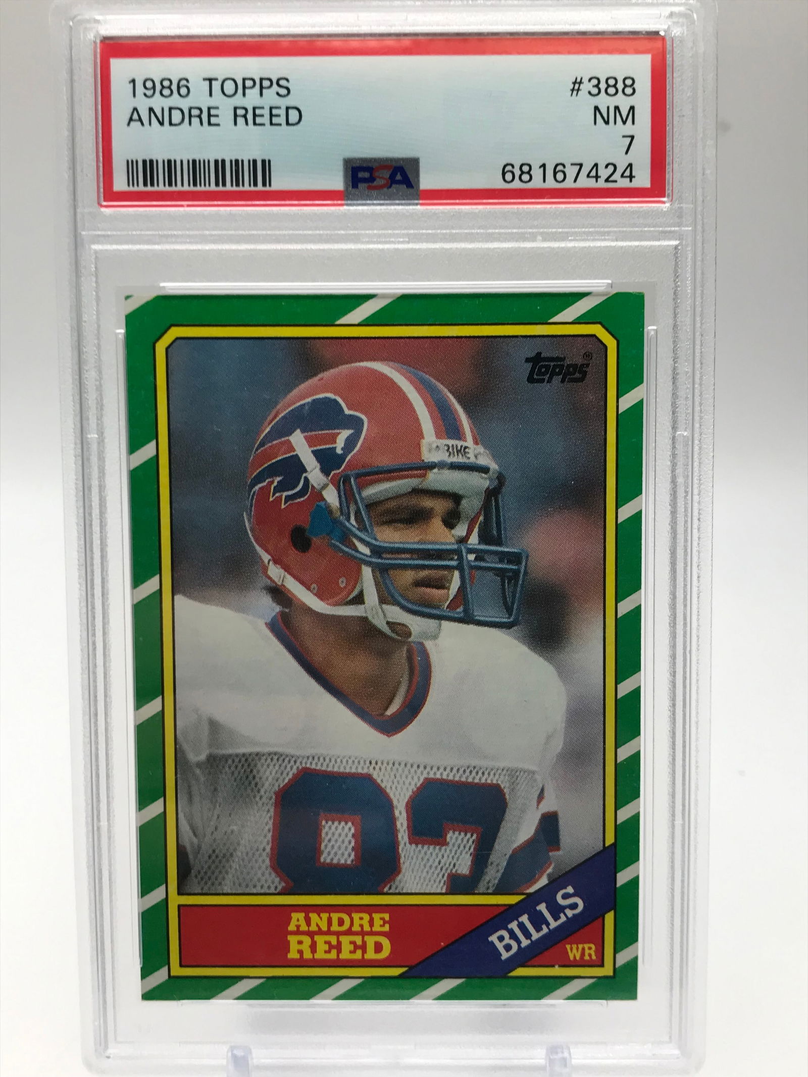 1986 TOPPS NO.388 ANDRE REED PSA GRADED 7 (1 of 1)