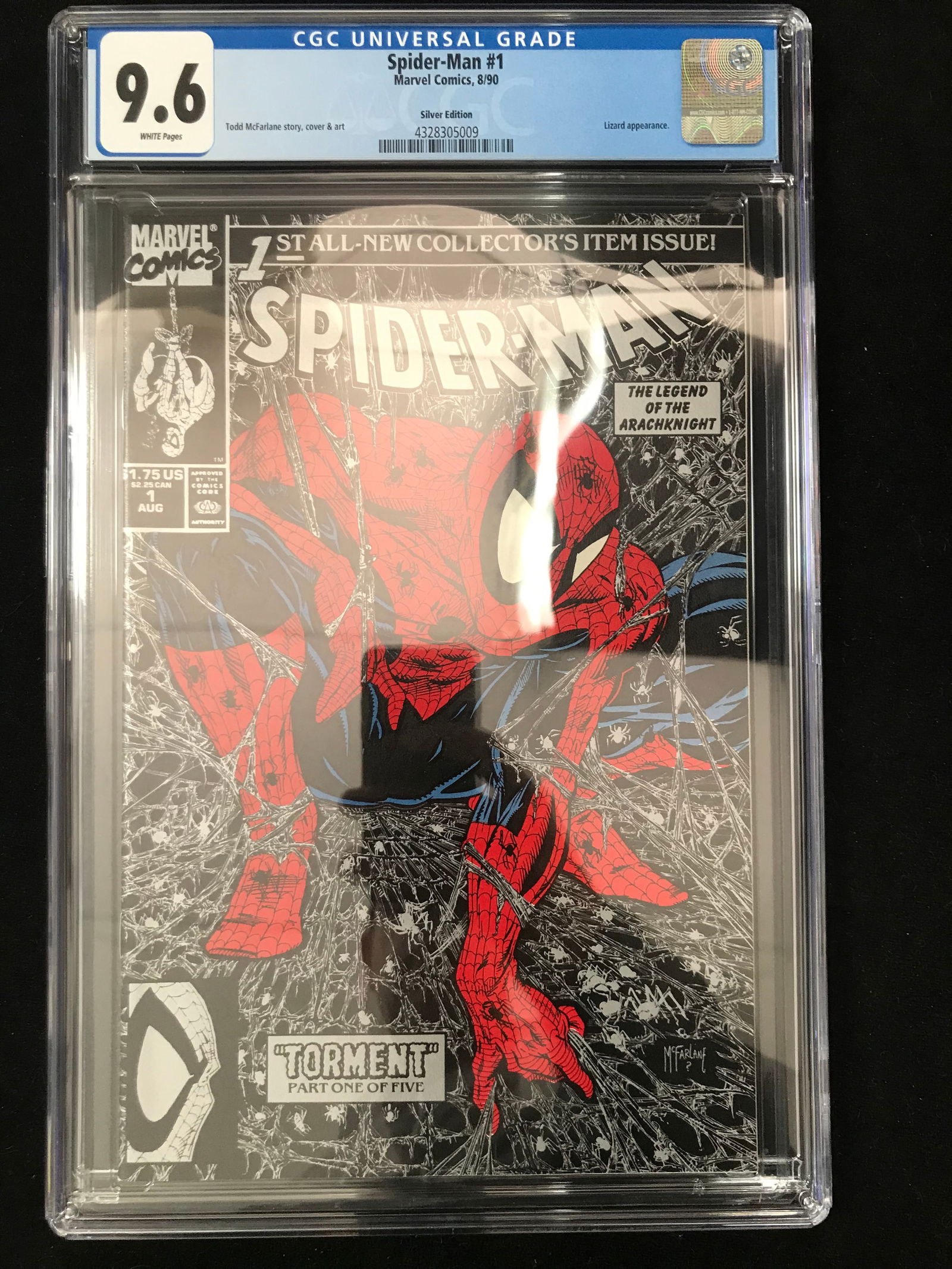 MARVEL COMICS NO.1 SPIDERMAN CGC GRADED 9.6 (1 of 1)