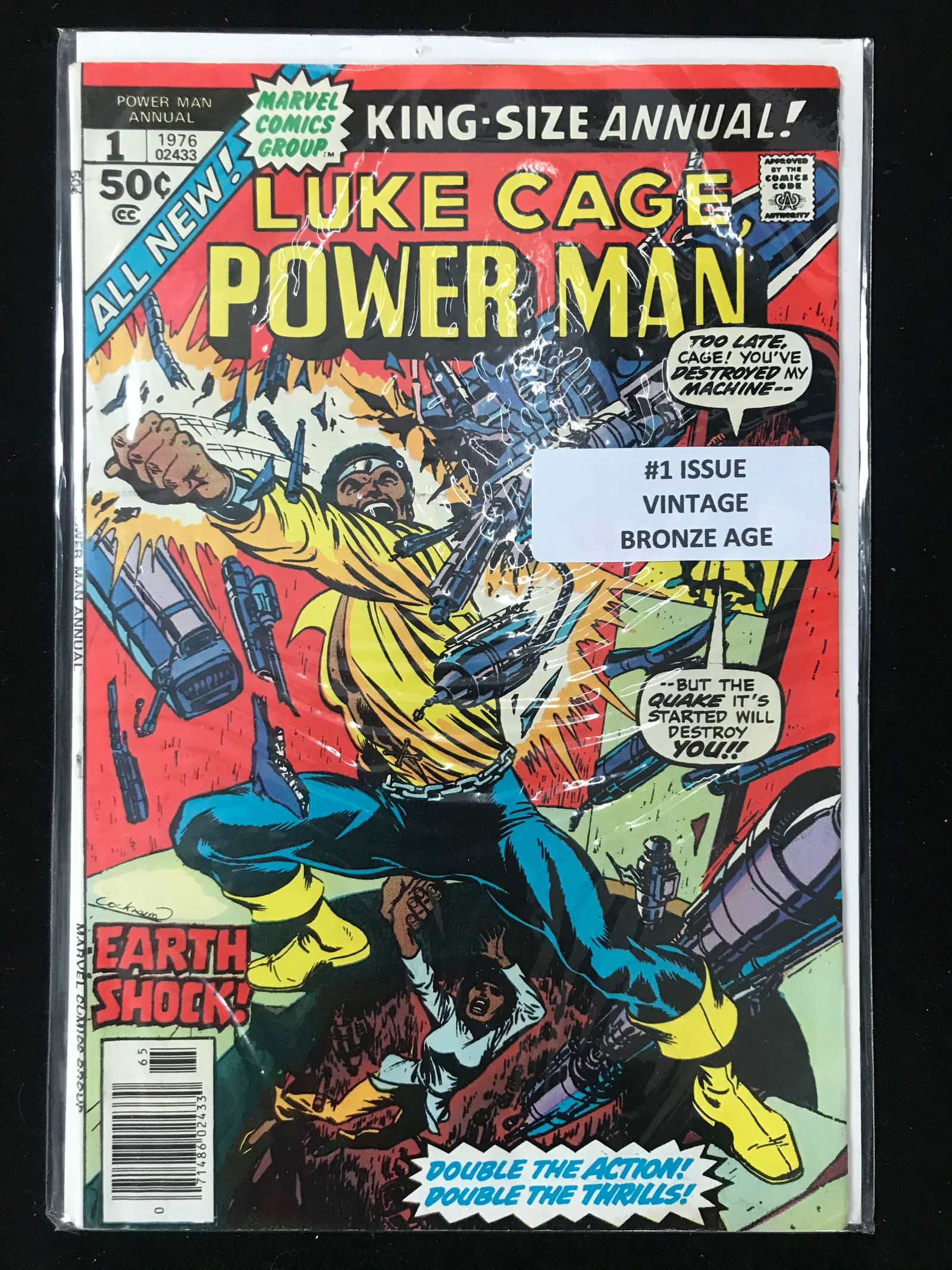 MARVEL COMICS NO.1 LUKE CAGE POWER MAN (VINTAGE BRONZEAGE) (1 of 1)