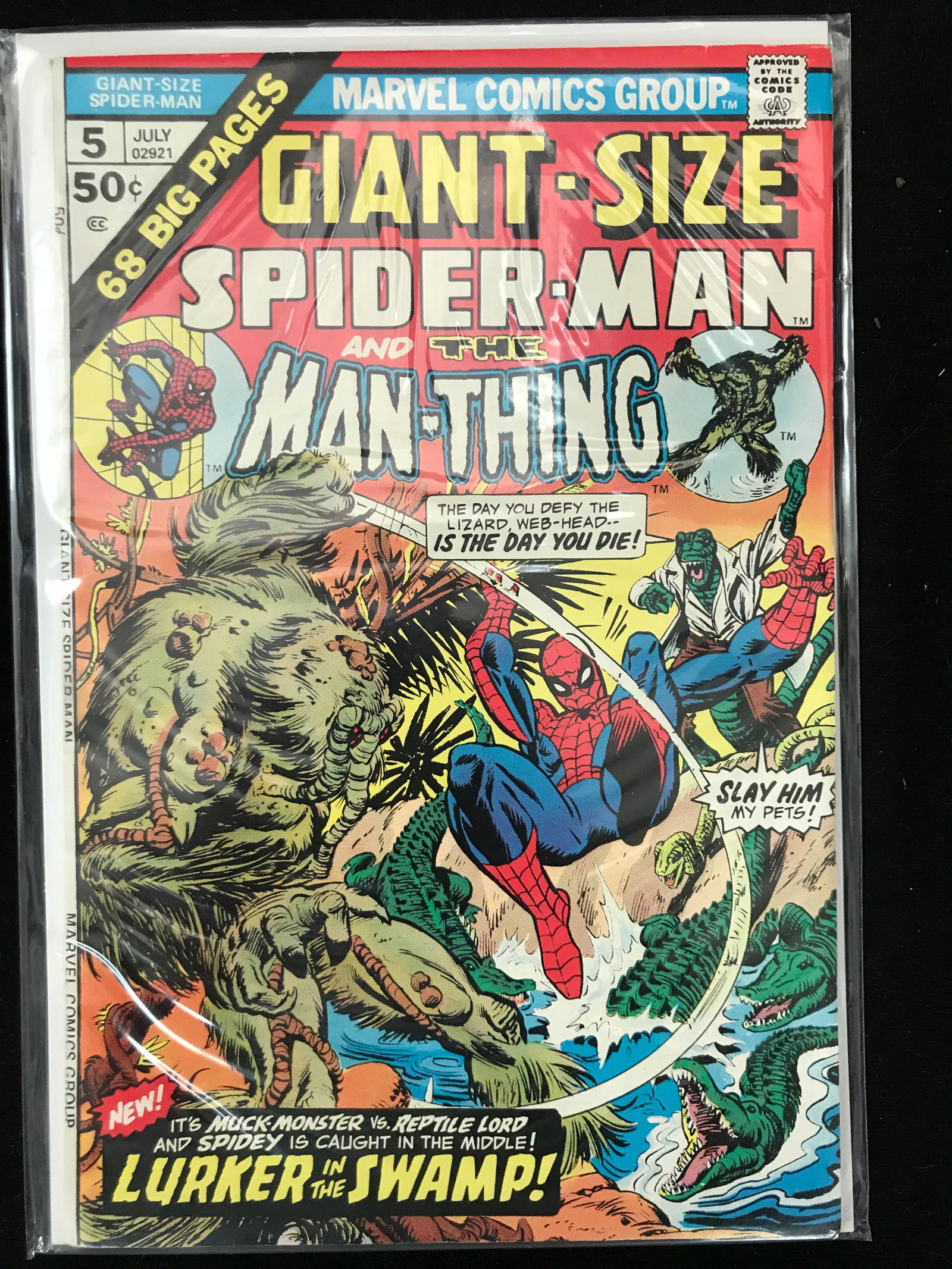 MARVEL COMICS NO.5 GIANT-SIZE SPIDERMAN AND THE MANTHING (1 of 1)