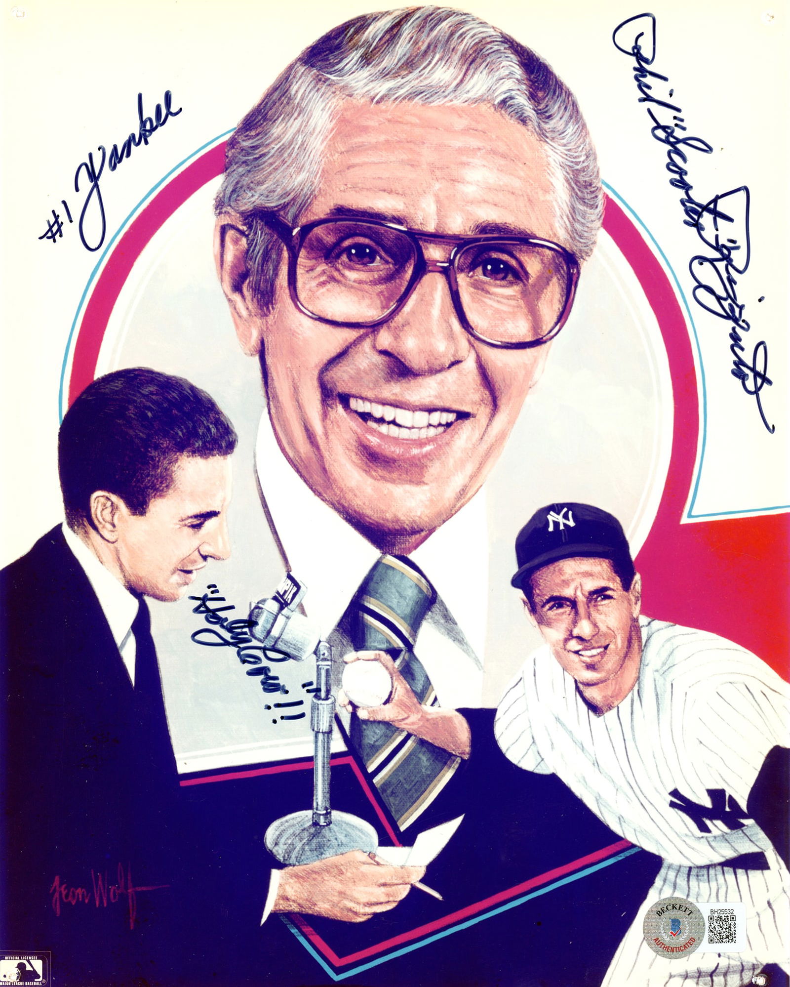 Phil "Scooter" Rizzuto Autographed 8x10 Photo New York Yankees "#1 Yankee Holy Cow" Beckett (1 of 1)