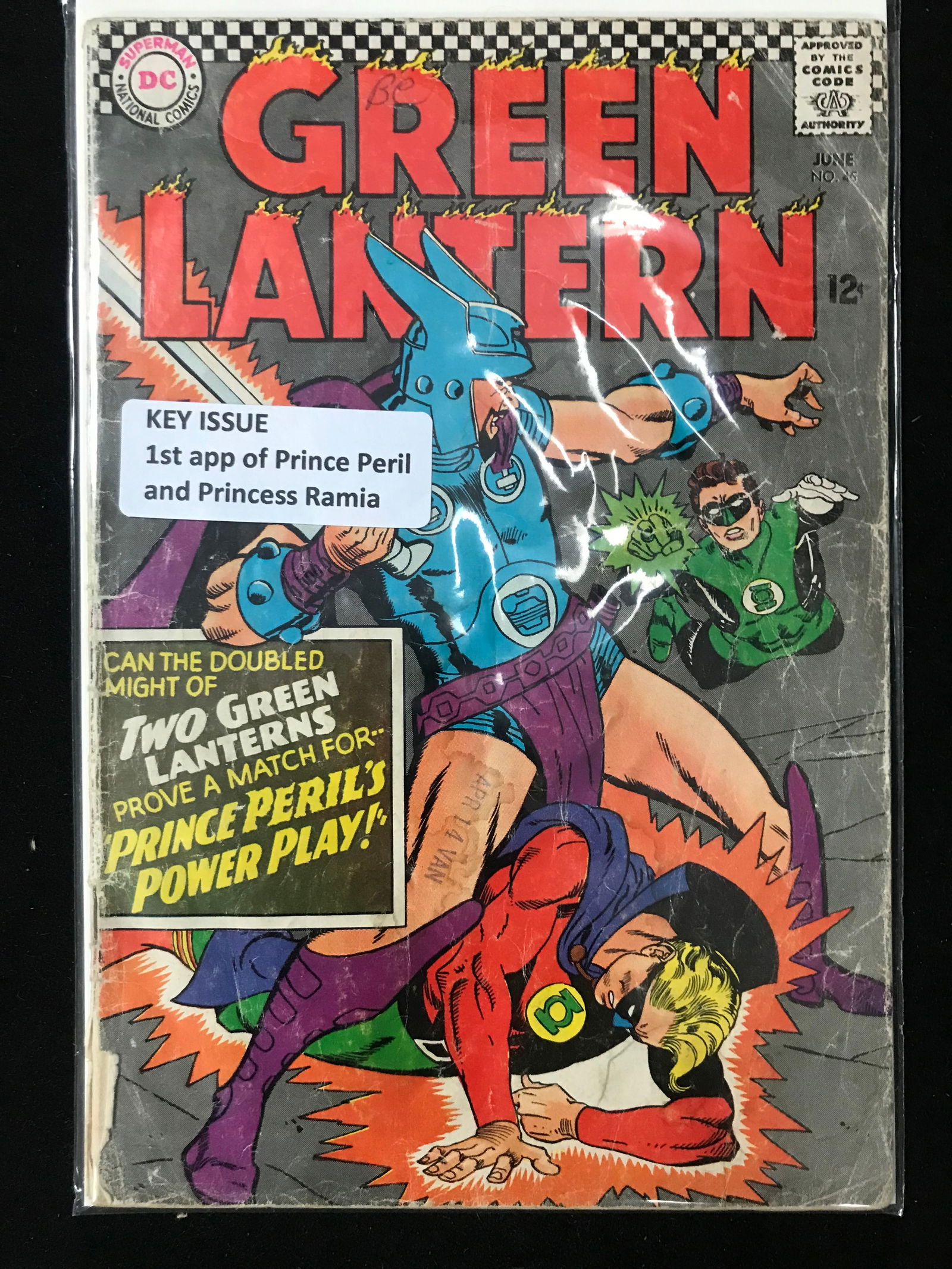 DC COMICS NO.45 GREEN LANTERN (1ST APP OF PRINCE PERIL AND PRINCESS RAMIA) (1 of 1)