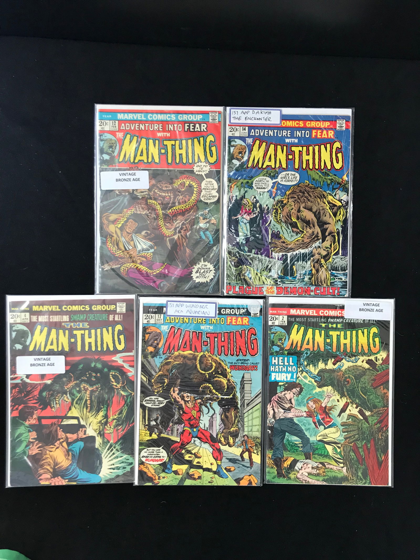 MARVEL COMICS MAN THING COMIC BOOK LOT (1 of 1)