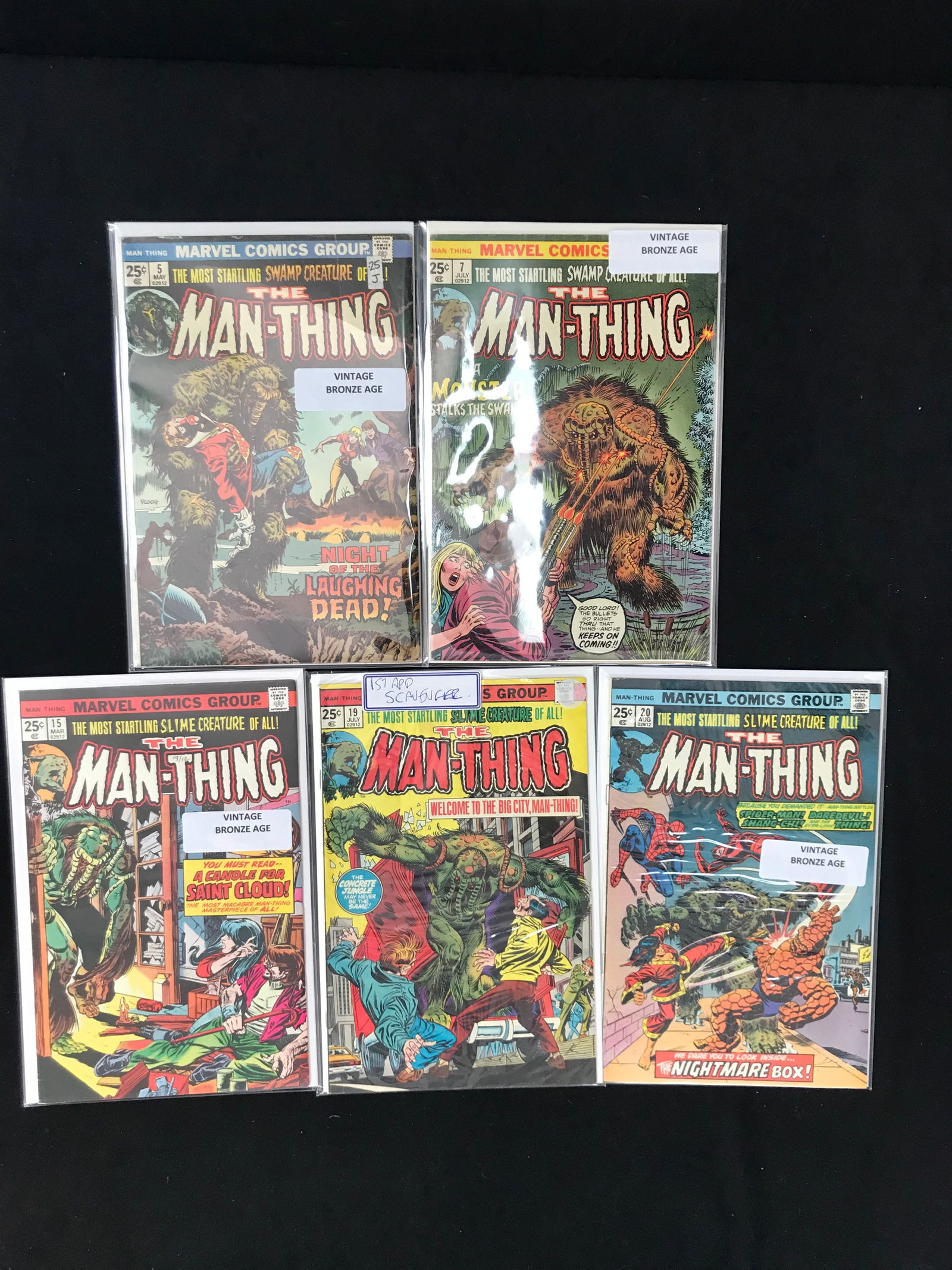 MARVEL COMICS MAN THING COMIC BOOK LOT (1 of 1)