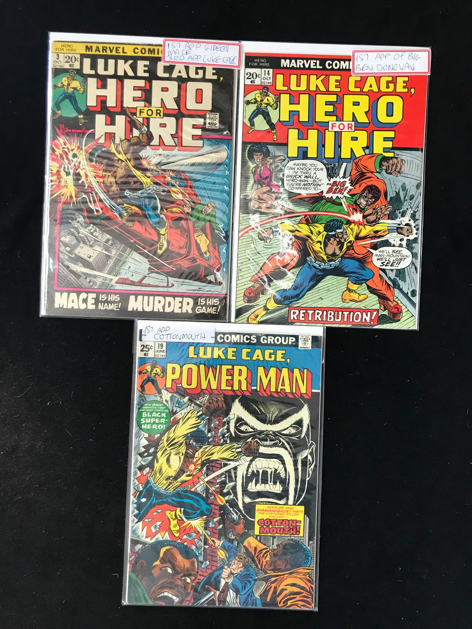 MARVEL COMICS LUKE CAGE BRONZE AGE COMIC BOOK LOT (1 of 1)