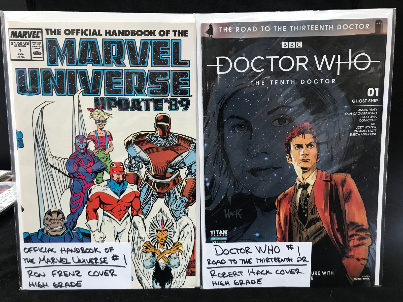 MARVEL UNIVERSE AND DOCTOR WHO NO.1 COMIC BOOK LOT (1 of 1)