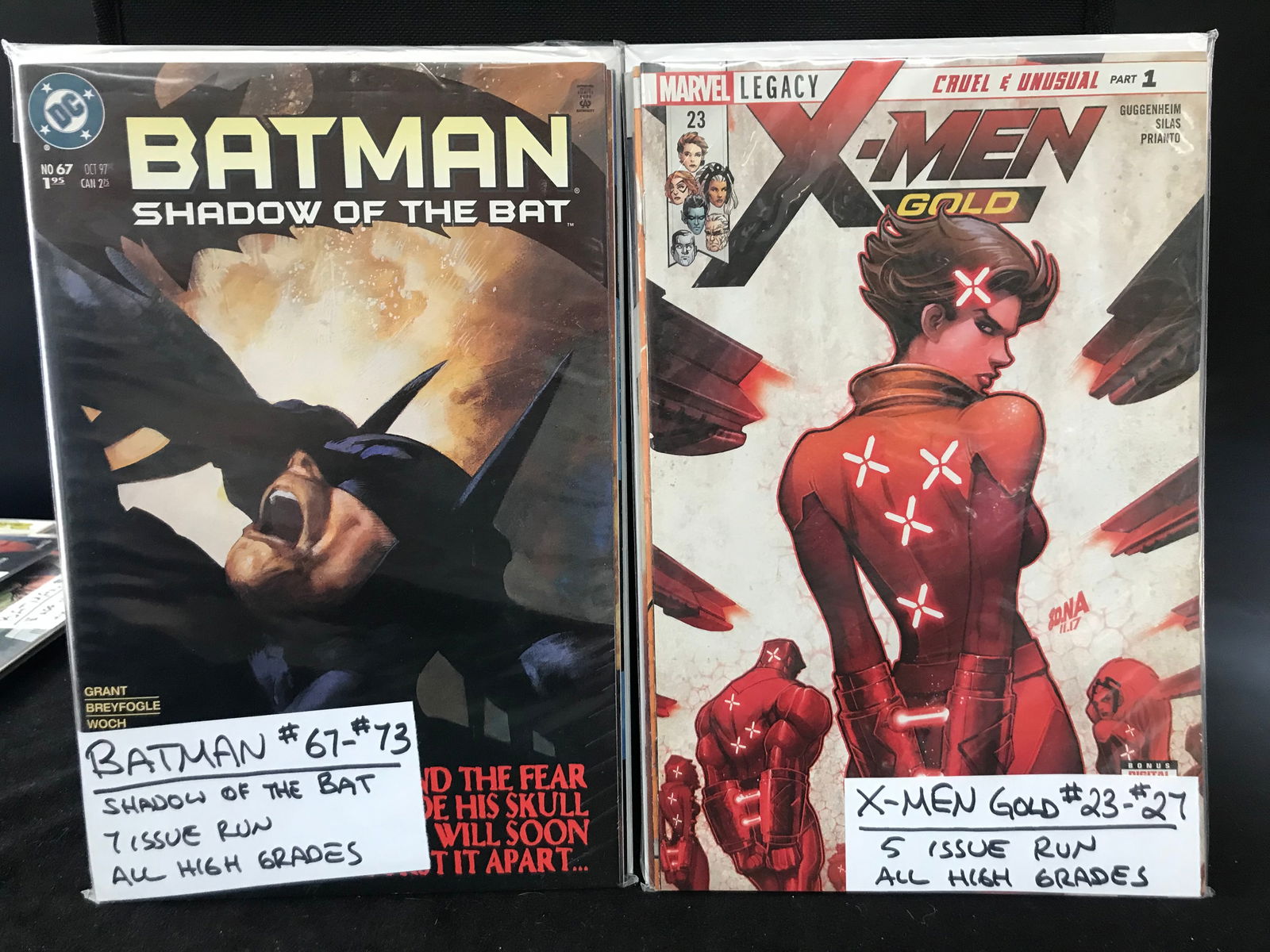 LOT OF 2 COMIC BOOK RUNS (BATMAN AND X-MEN) (1 of 1)