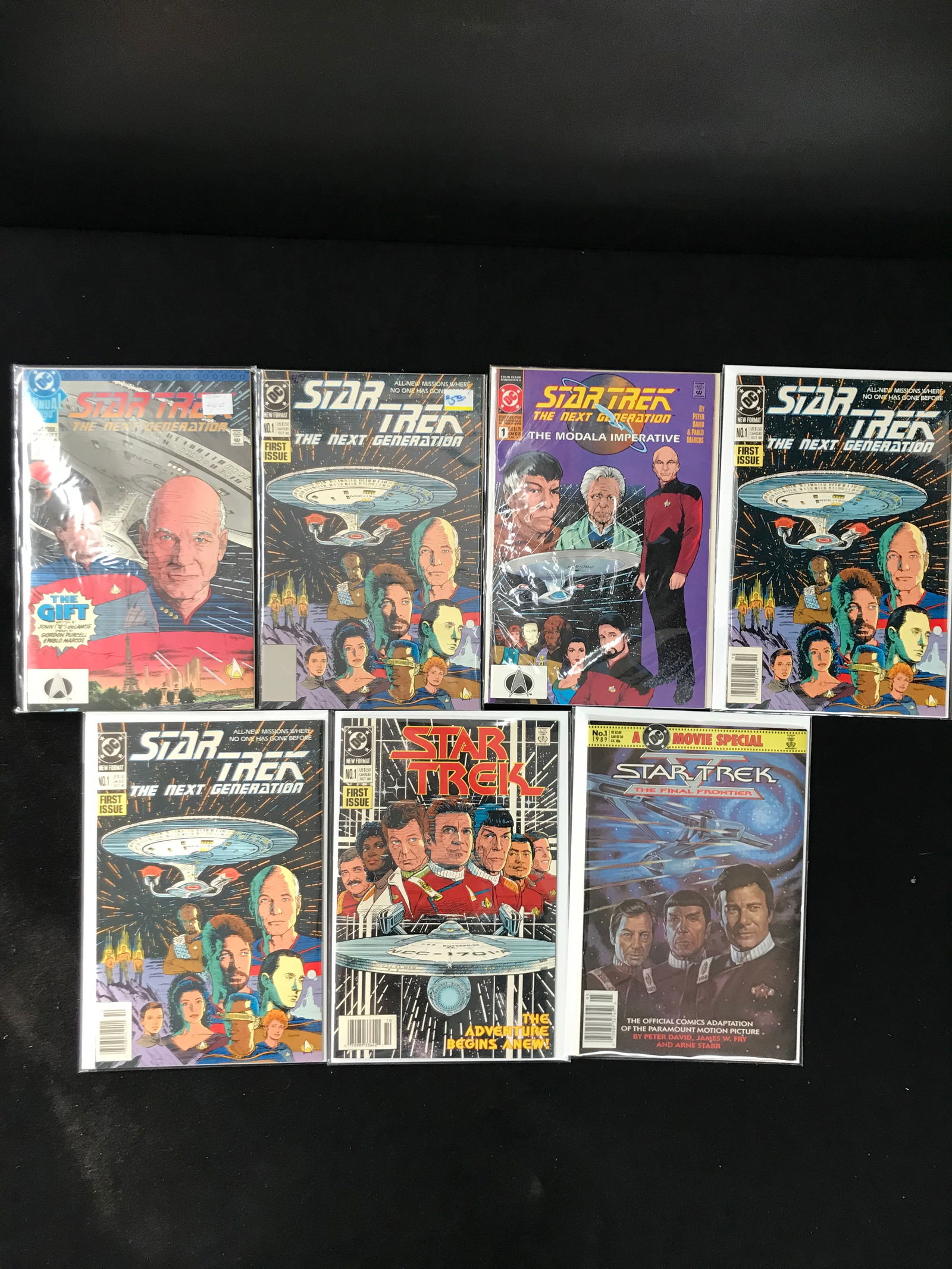 STAR TREK NO.1 COMIC BOOK LOT (ALL NO.1 COMICS) (1 of 1)